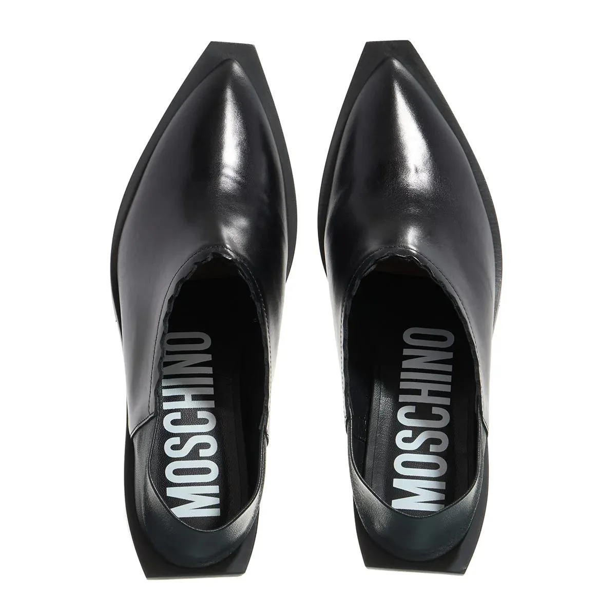 Moschino Zwarte Leren Pumps 2001-A0477071_40 - Image 3