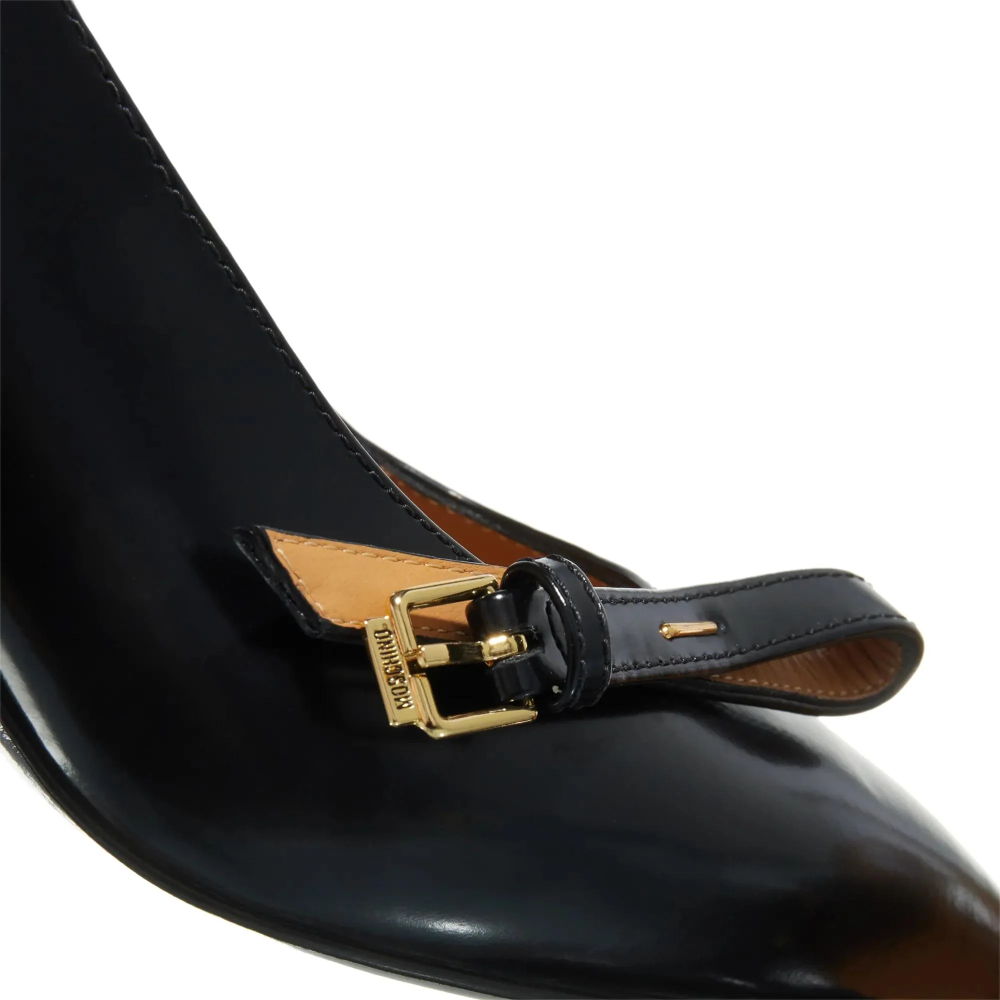 Moschino Zwarte Leren Pumps 2001-A0540808_38 - Image 3