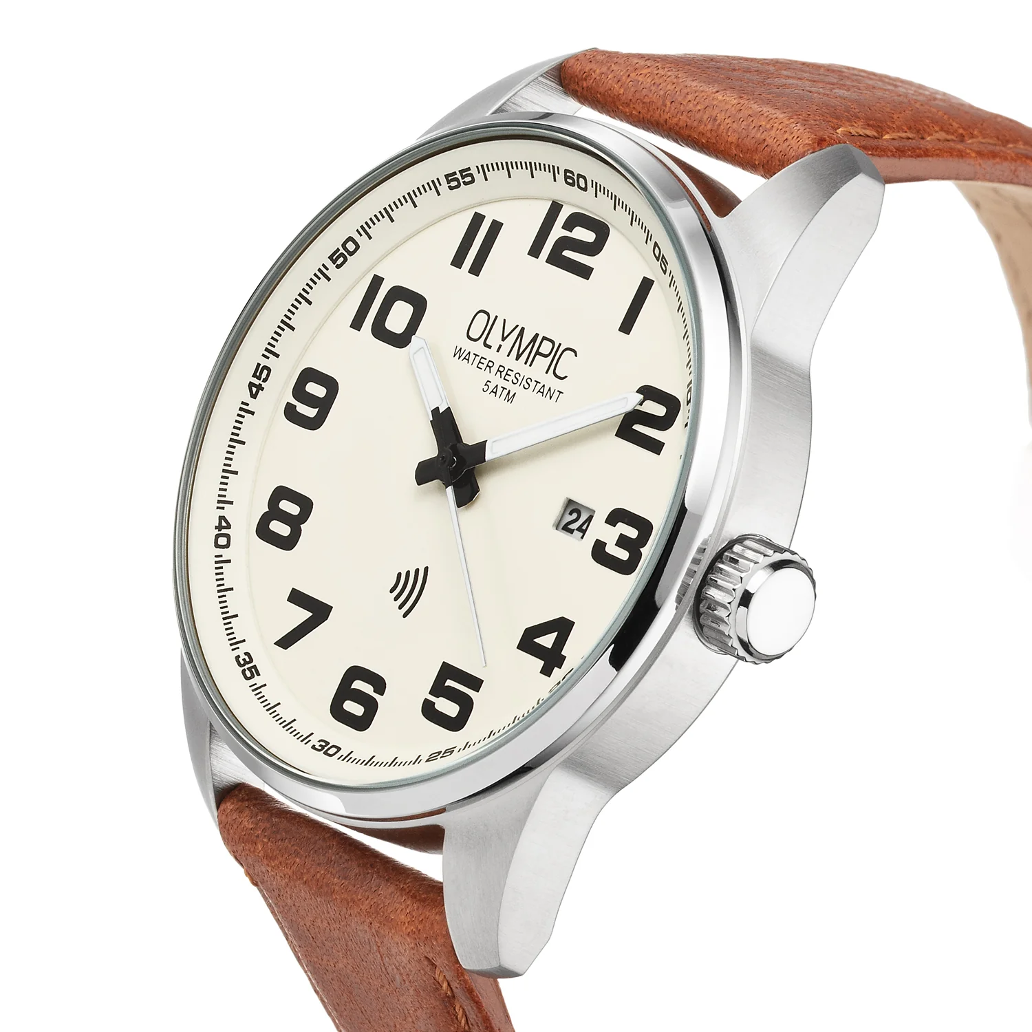 Olympic David Cream Men's Watch 2002-OL89HSL049 - Image 2