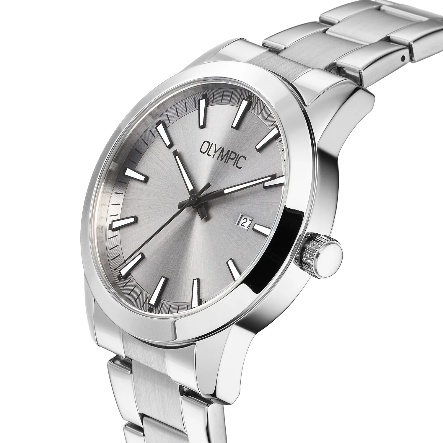 Olympic Frank Grijs Heren Horloge 2002-OL90HSS001 - Image 4