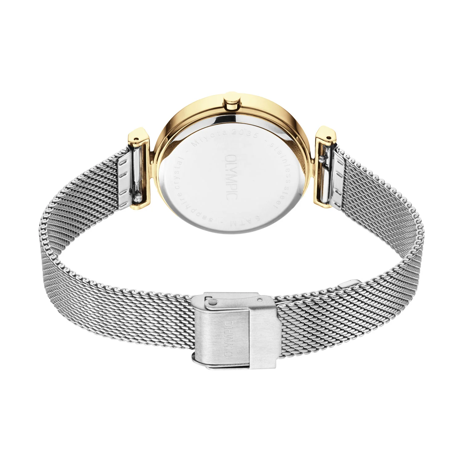 Olympic Horizon Gold and Silver Women's Watch OL90DDS001B - Image 4