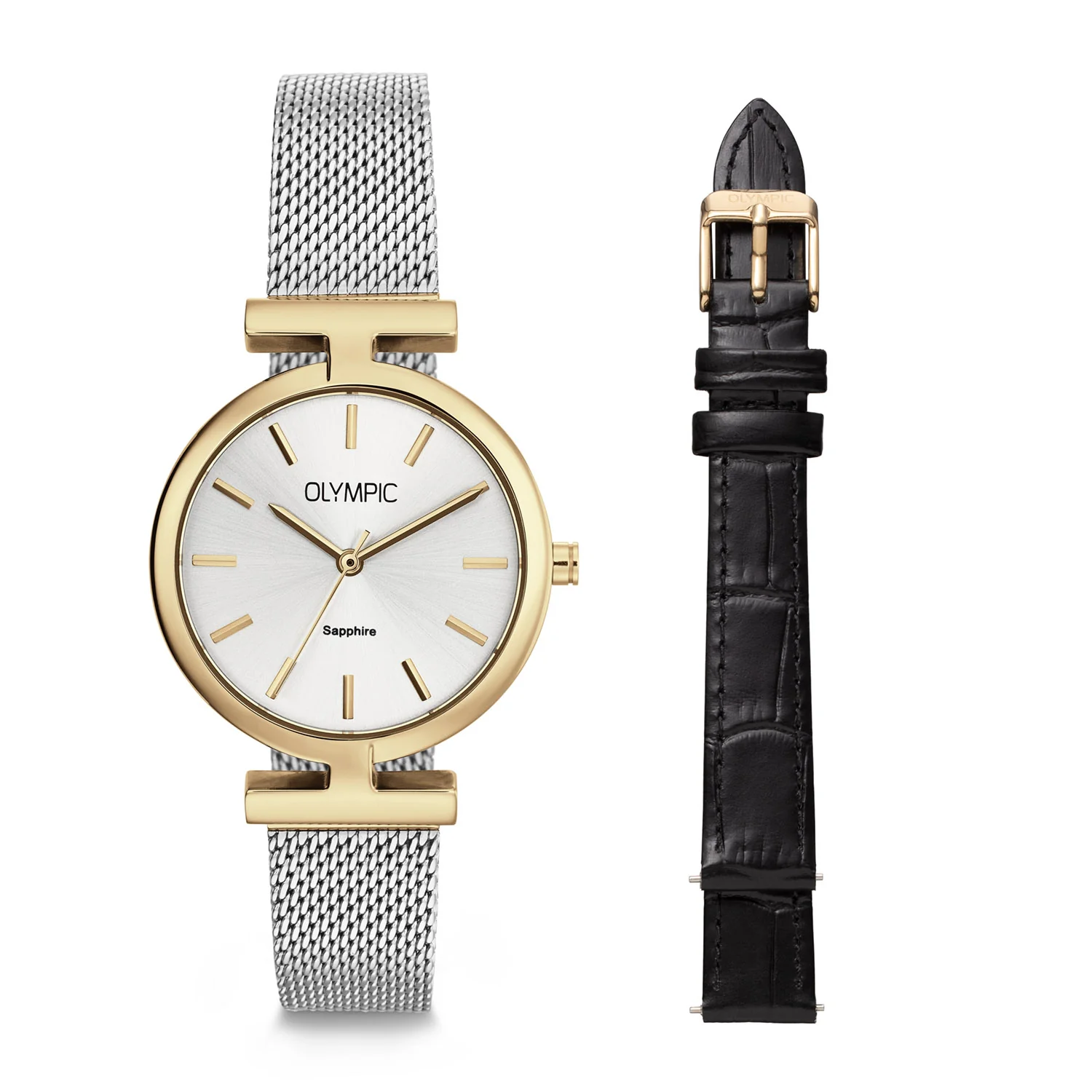 Olympic Horizon Gold and Silver Women's Watch OL90DDS001B - Image 5