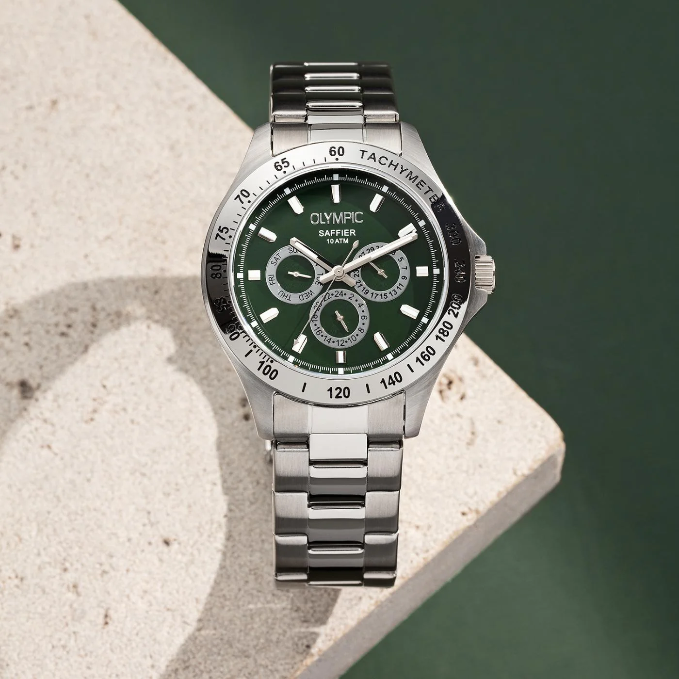 Olympic Jeffrey Silver Watch OL89HSS051 - Image 3
