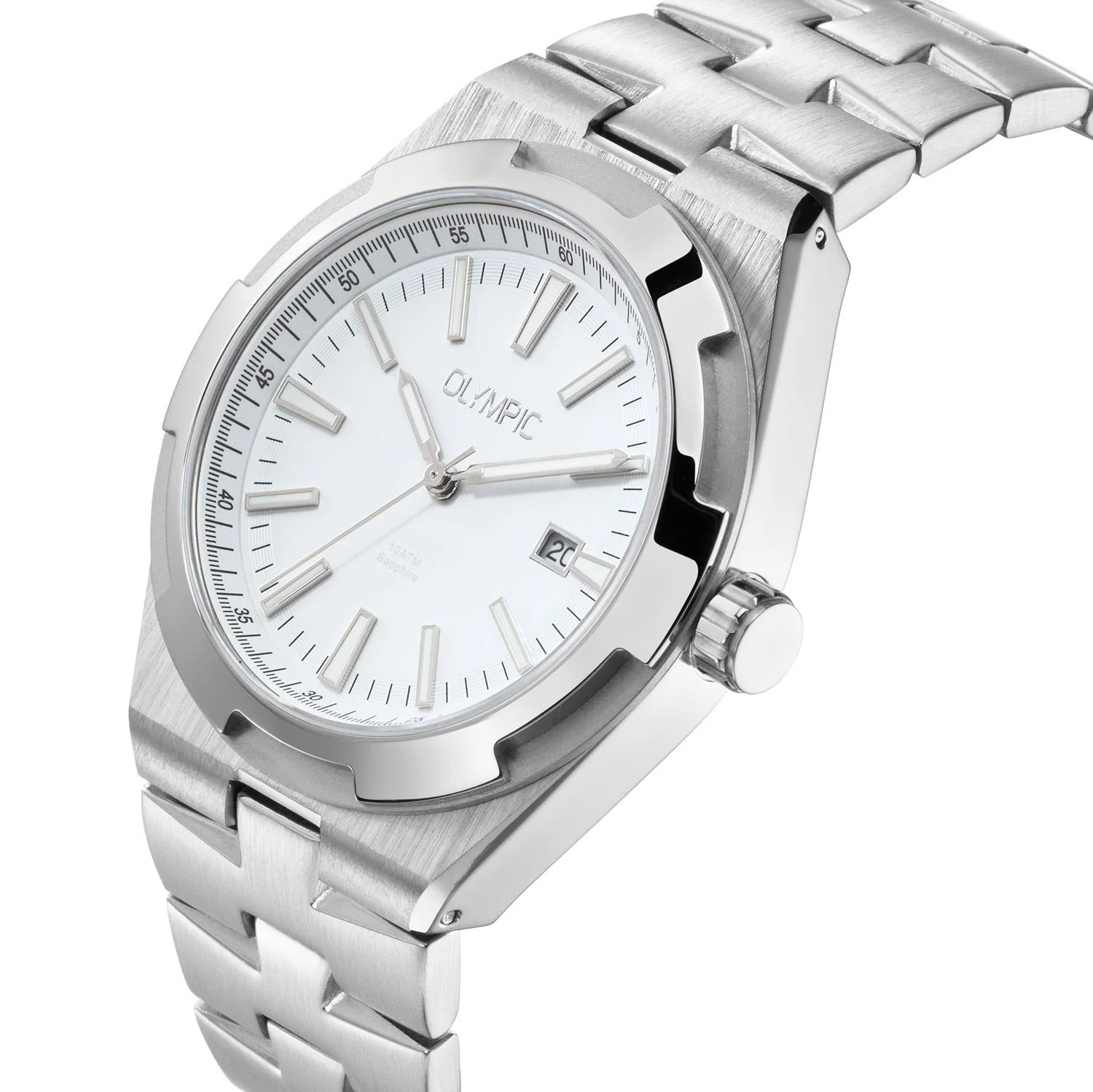 Olympic Legacy Silver and White Men's Watch OL75HSS004 - Image 3