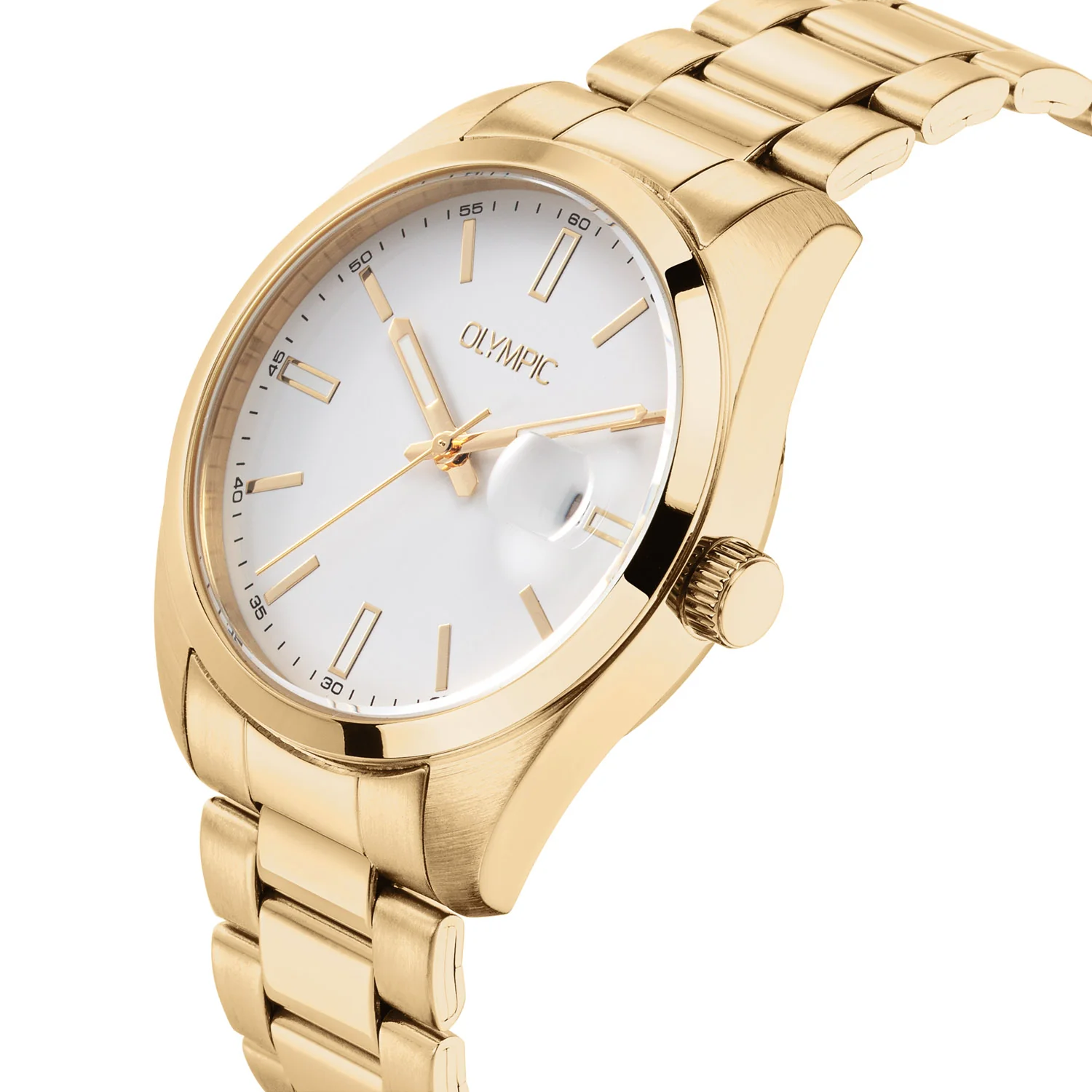 Olympic Louis Gold and White Men's Watch OL75HDD001 - Image 3