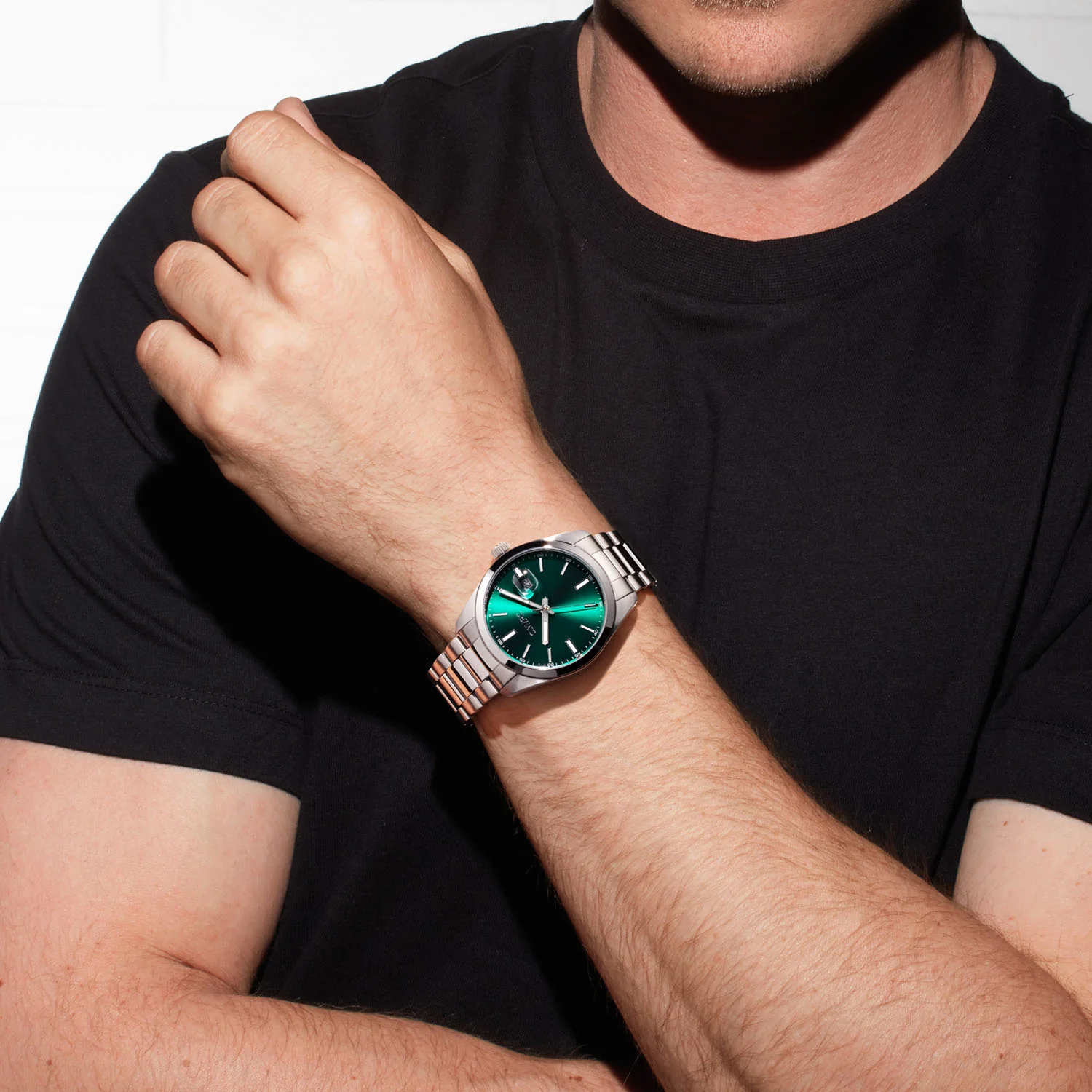 Olympic Louis Silver and Green Men's Watch OL75HSS001 - Image 2