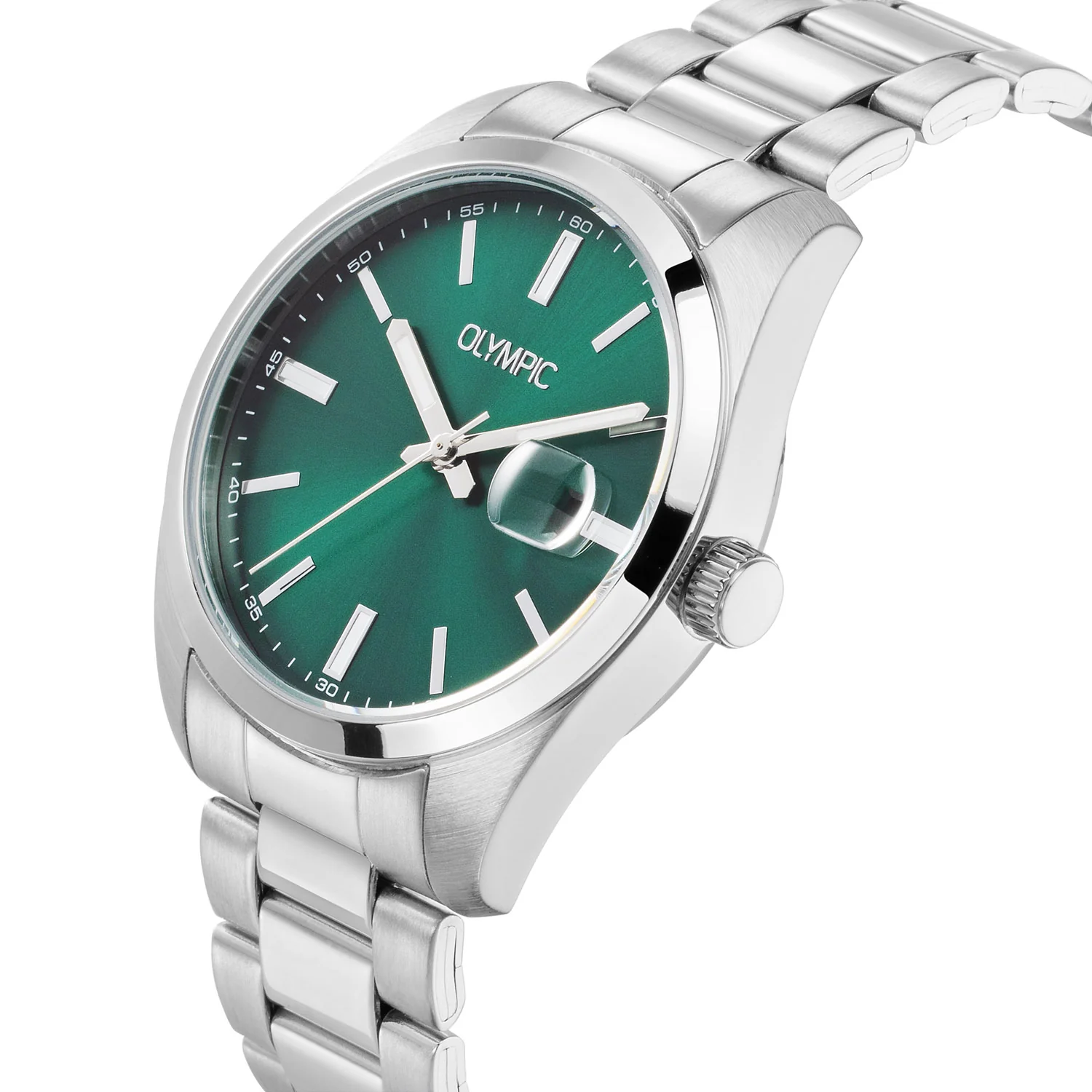 Olympic Louis Silver and Green Men's Watch OL75HSS001 - Image 3