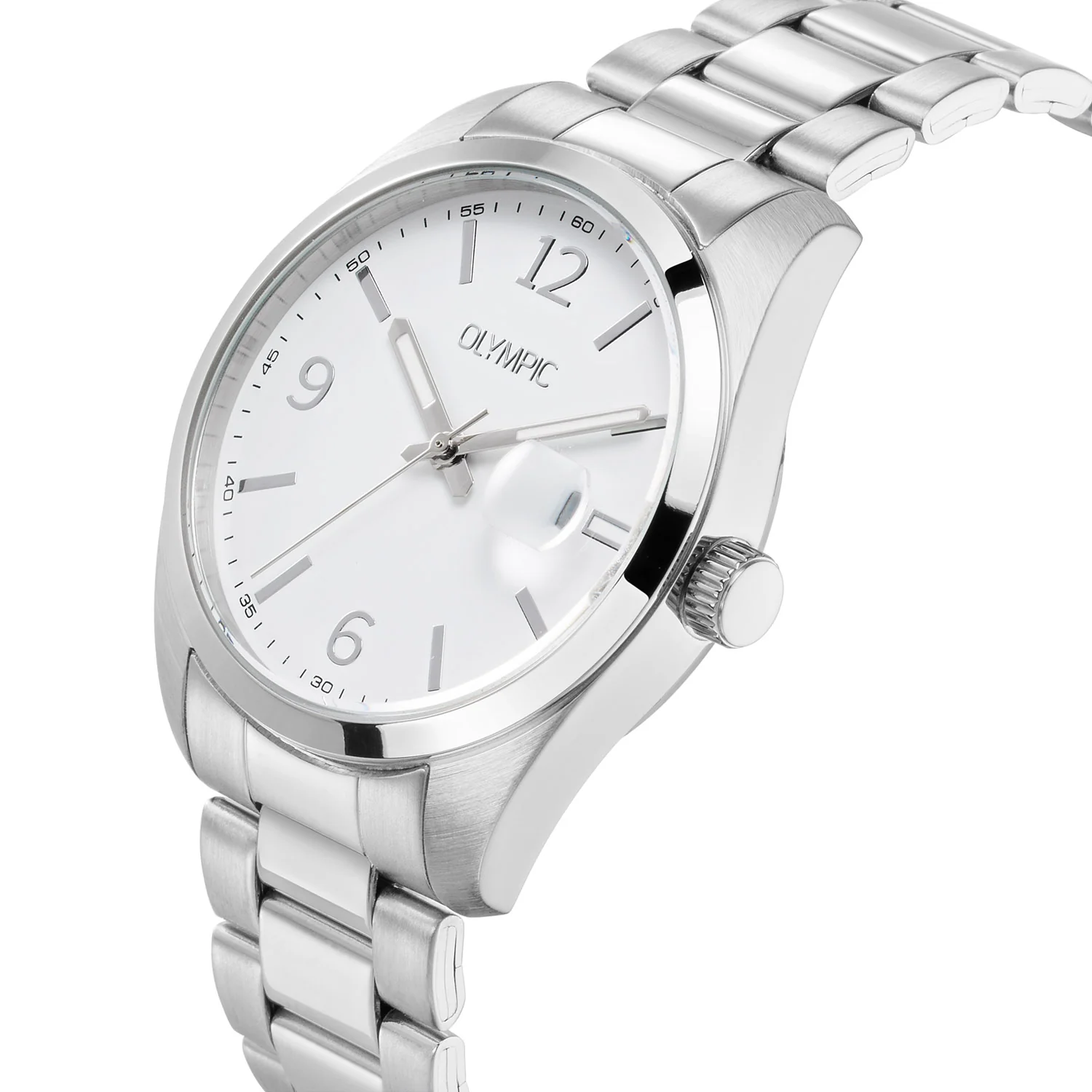 Olympic Louis Silver and White Men's Watch OL75HSS002 - Image 3
