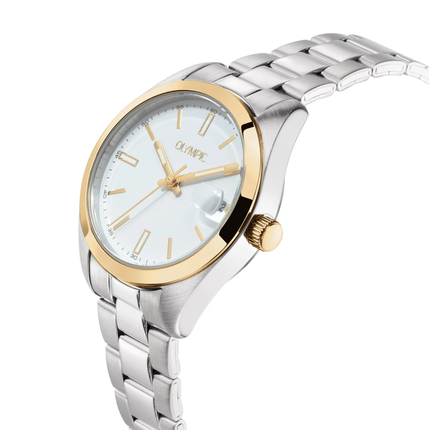 Olympic Louise Silver and White Women's Watch OL75DSS004B - Image 3