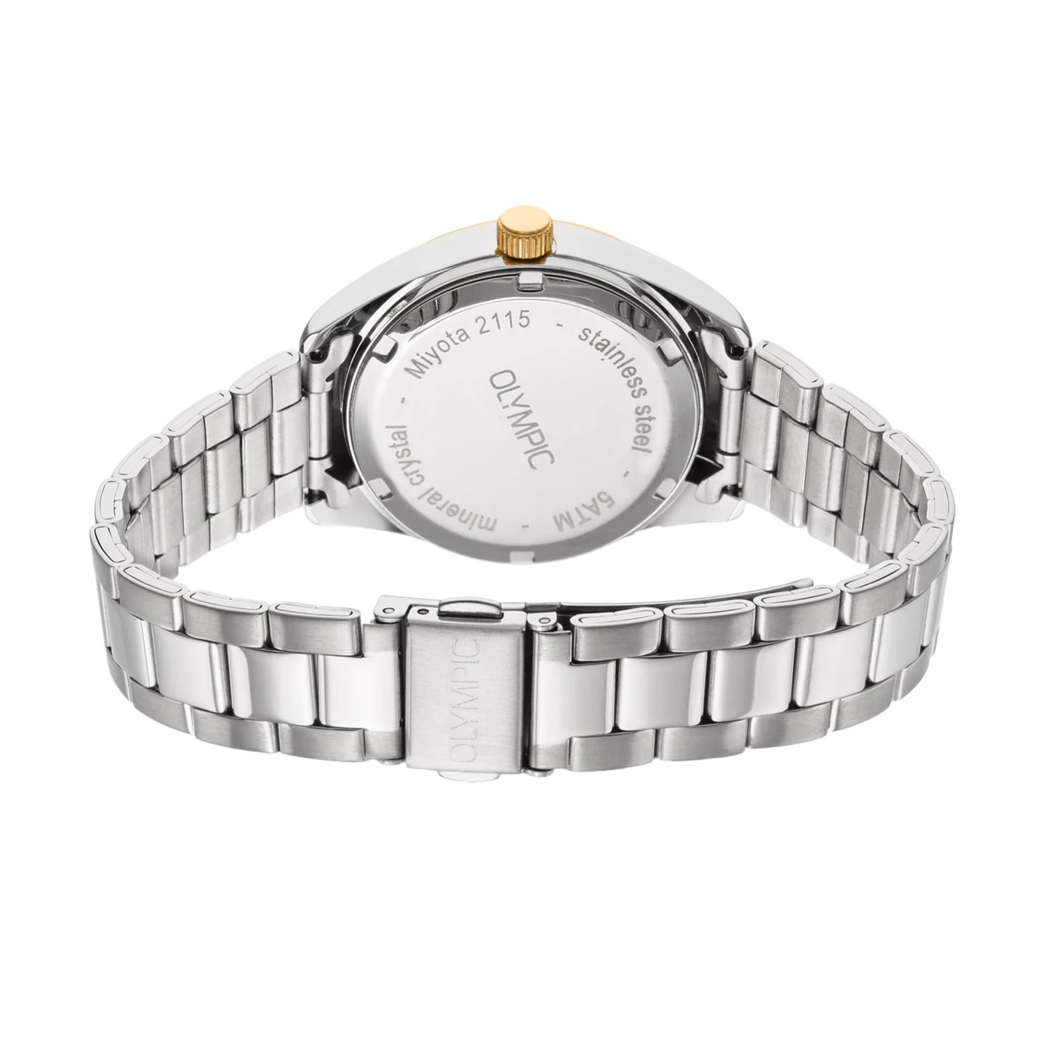 Olympic Louise Silver and White Women's Watch OL75DSS004B - Image 4