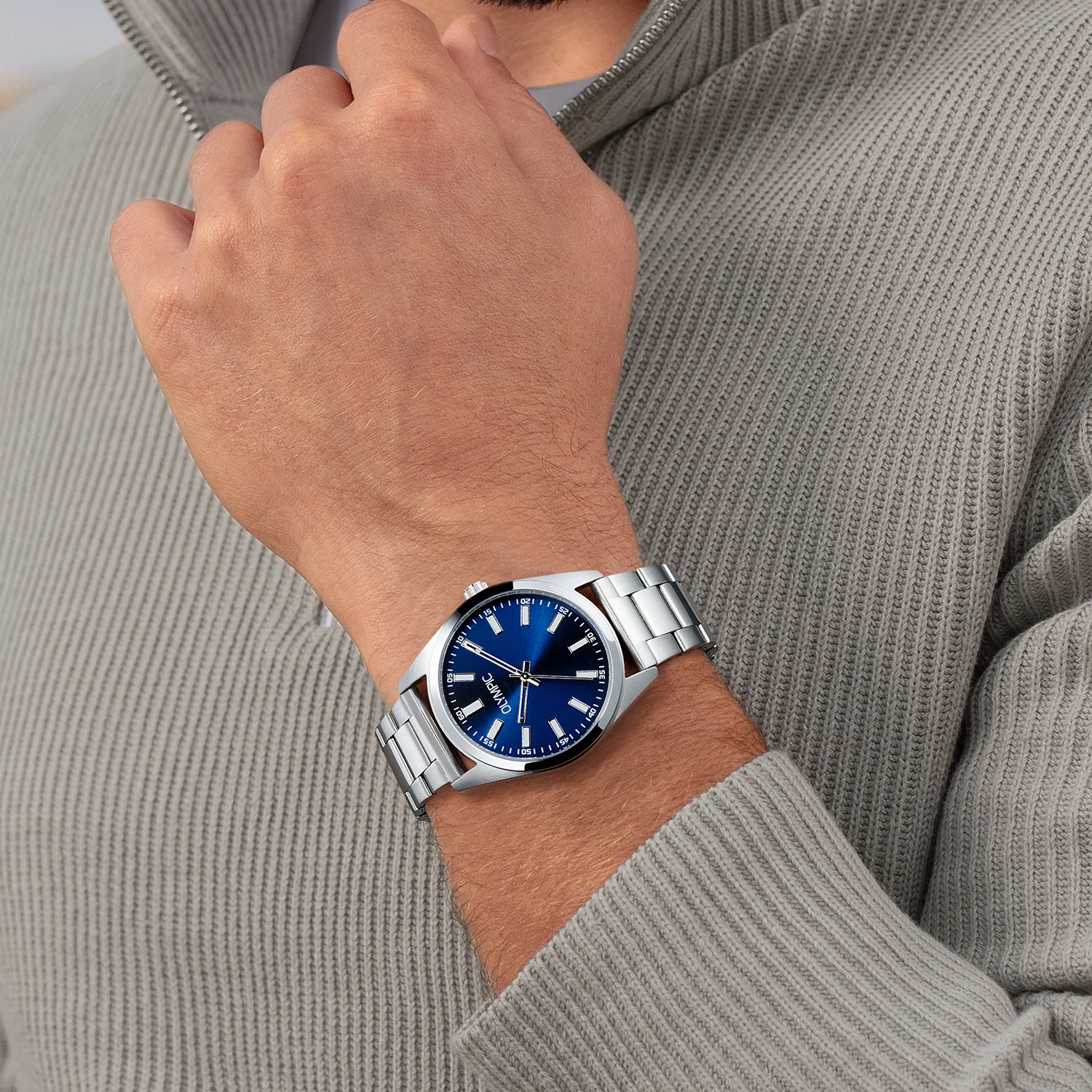 Olympic Marcel Blauw Heren Horloge 2002-OL89HSS080 - Image 3