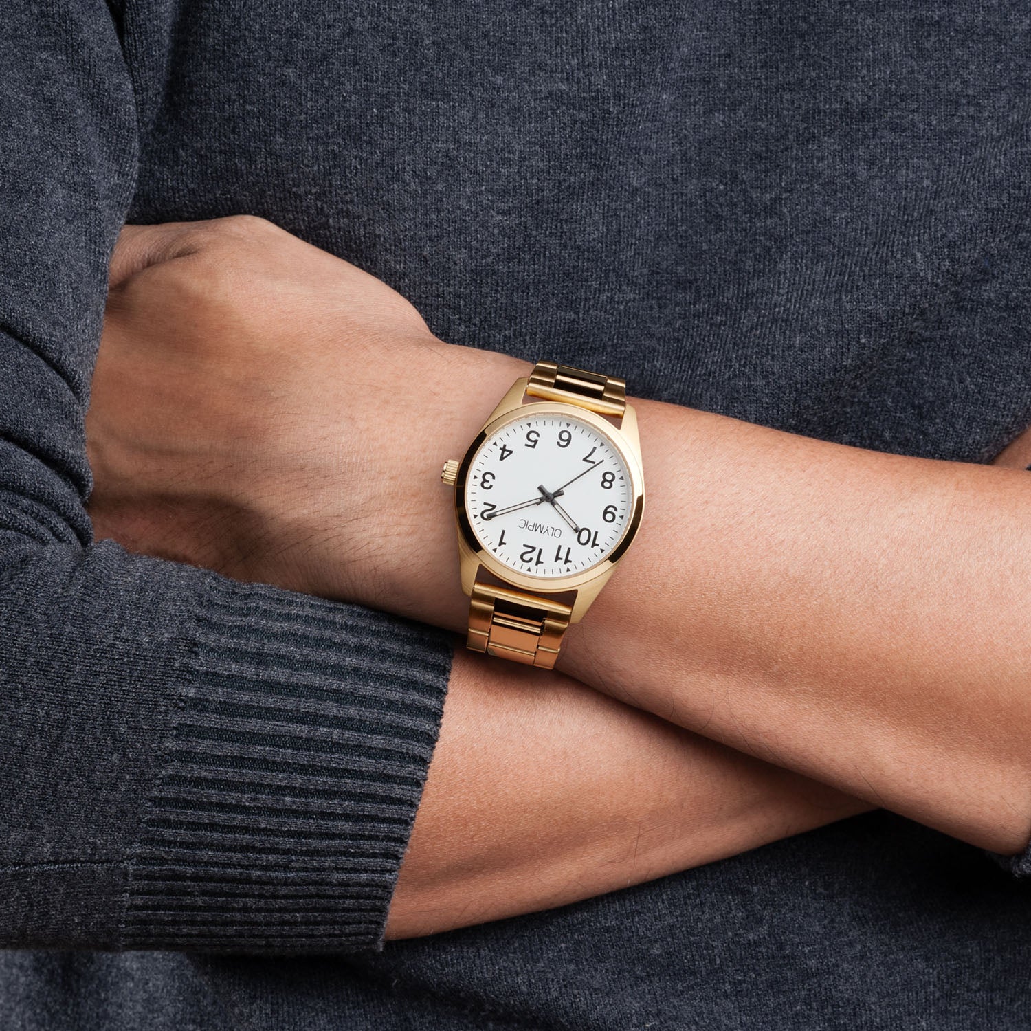 Olympic Marcel Gold-coloured Men's Watch OL89HDD002 - Image 2