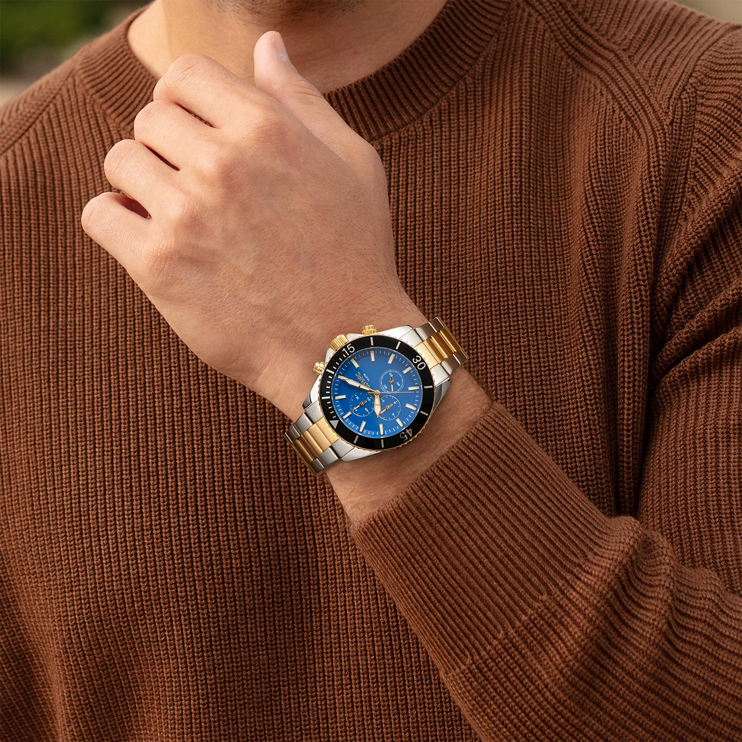 Olympic Paul Blauw Heren Horloge 2002-OL89HSS055B - Image 3