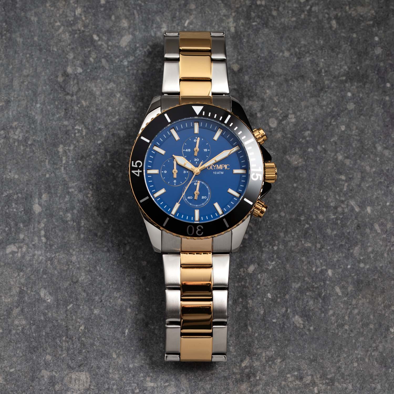 Olympic Paul Blauw Heren Horloge 2002-OL89HSS055B - Image 4