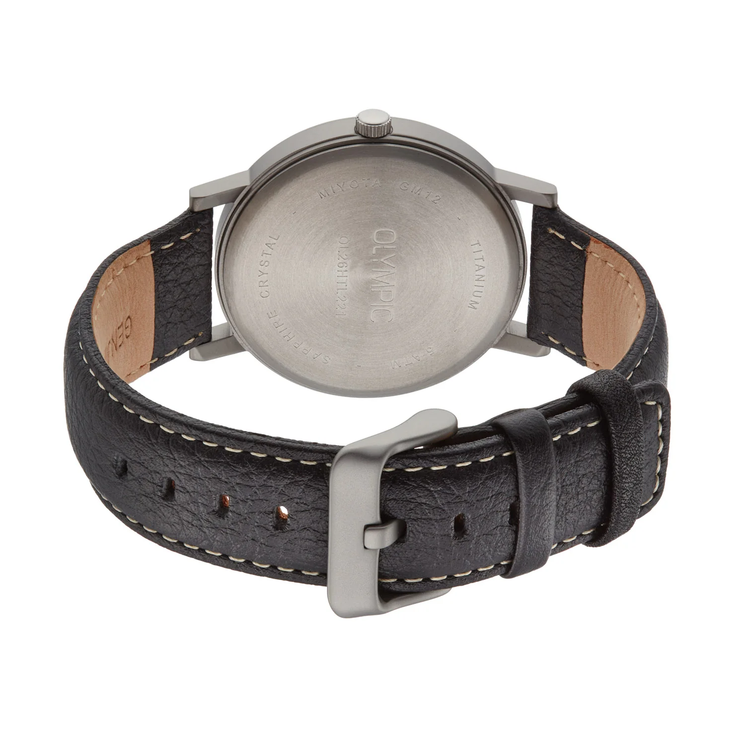 Olympic Titanium Grey Men's Watch OL26HTL221 - Image 4
