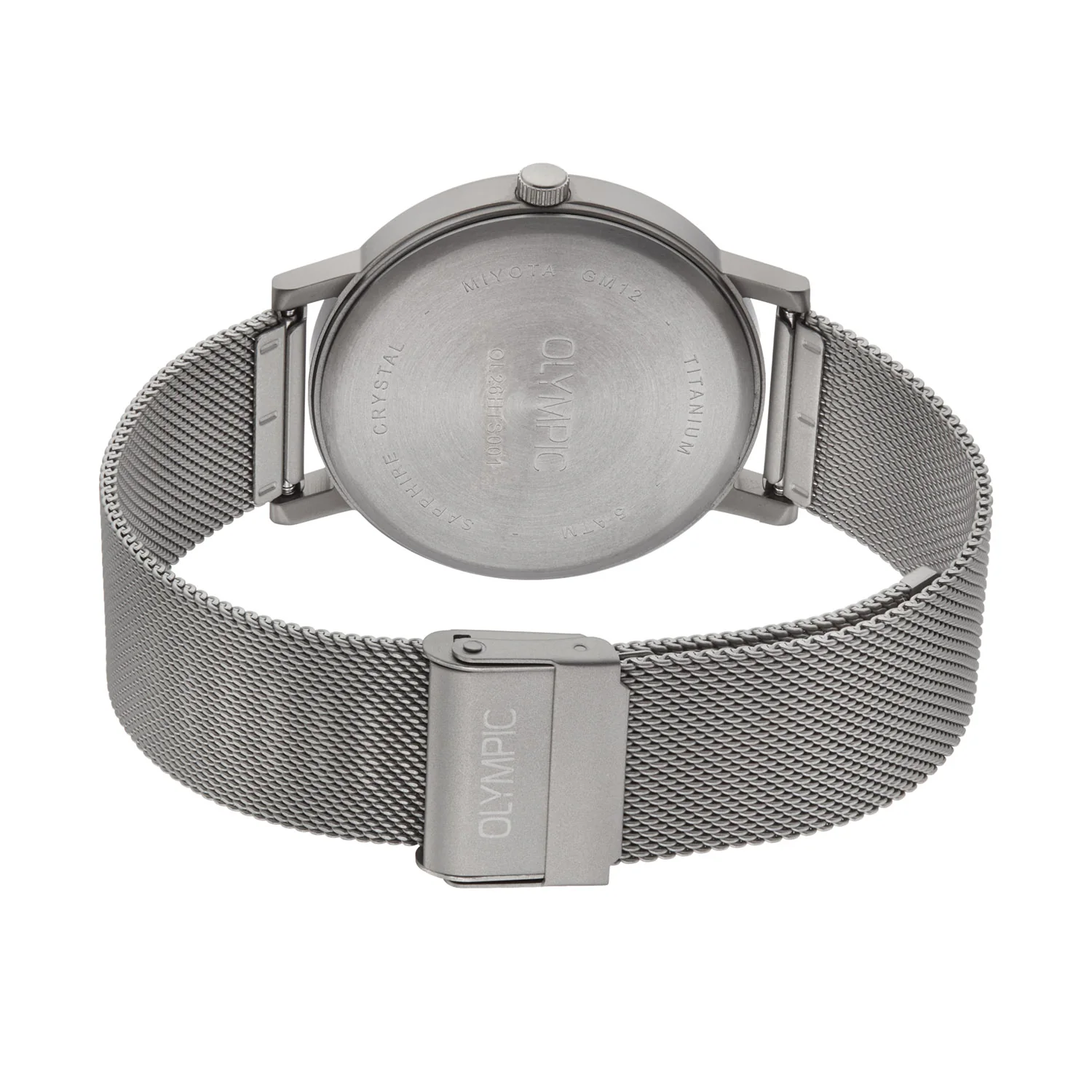 Olympic Titanium Grey Men's Watch OL26HTS001 - Image 4