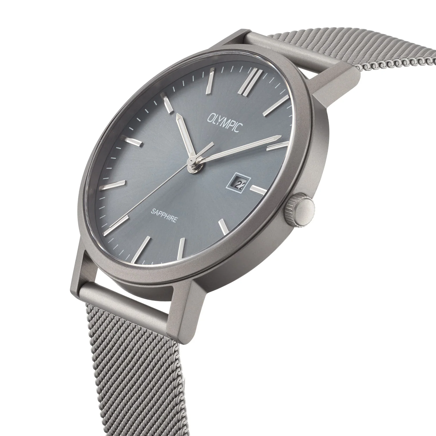 Olympic Titanium Grey Men's Watch OL26HTS002 - Image 3