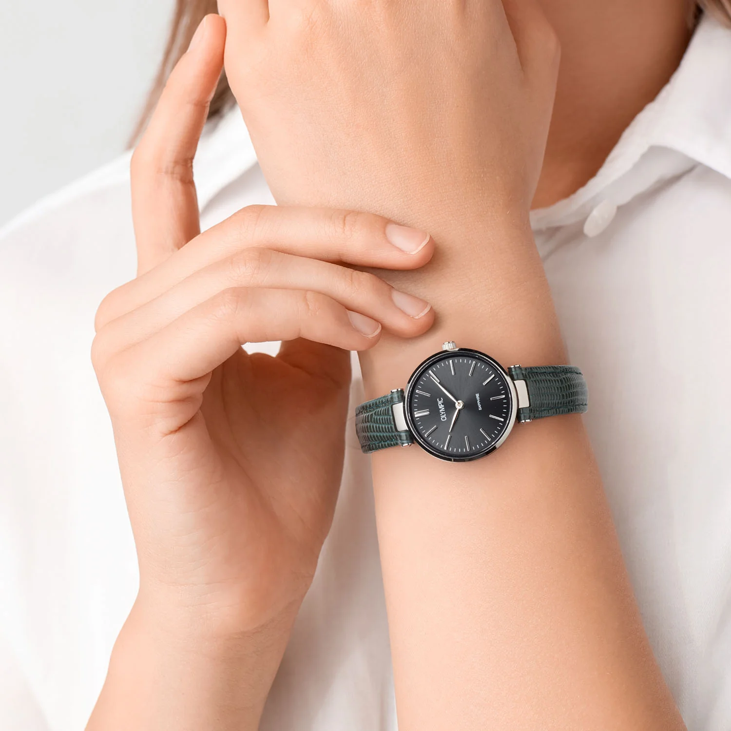 Olympic Titanium Grey Women's Watch OL80DTL002 - Image 2