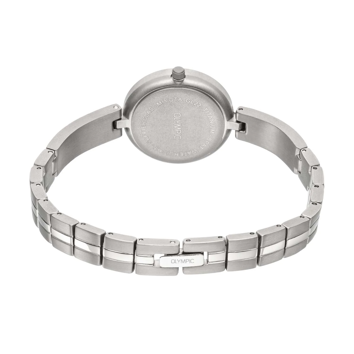 Olympic Titanium Zilverkleurig Dames Horloge 2002-OL1DTT001 - Image 4