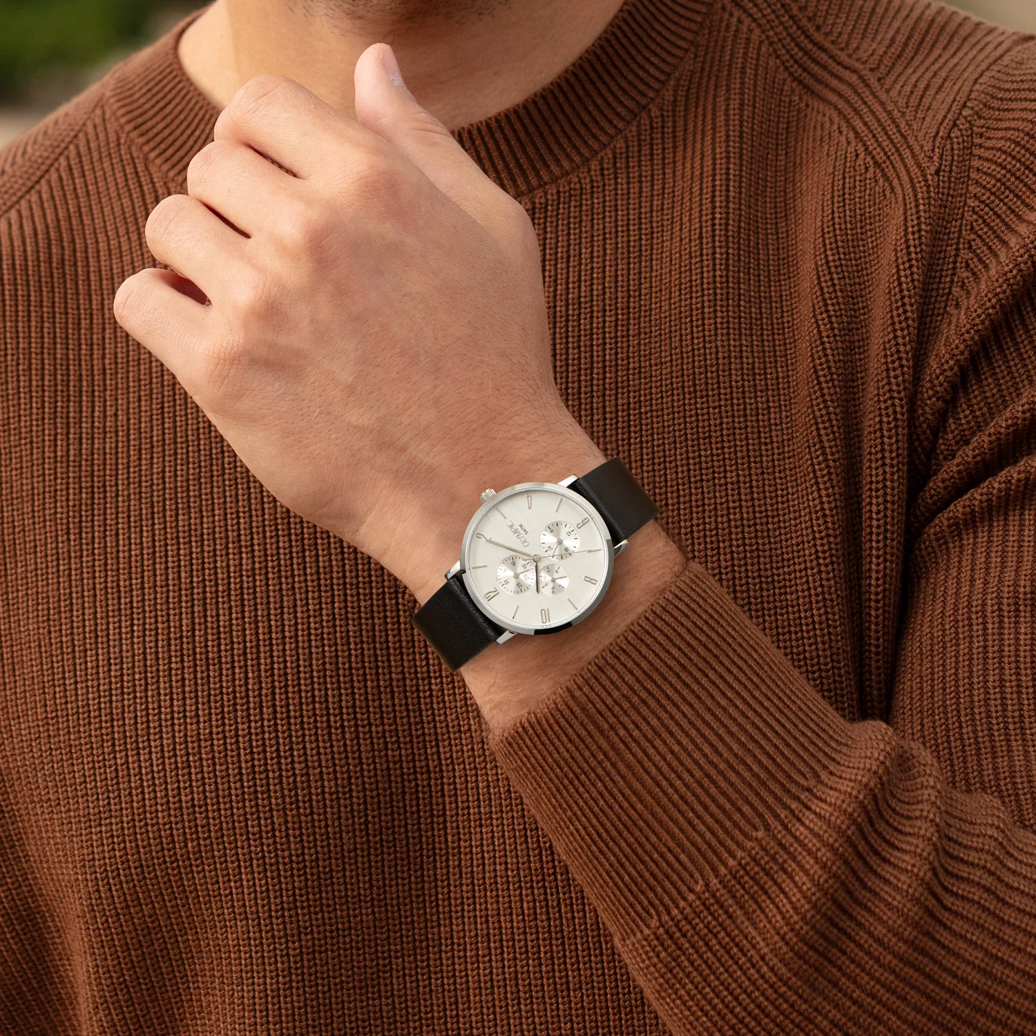 Olympic Tobias Zilverkleurig Heren Horloge 2002-OL89HSL057 - Image 2