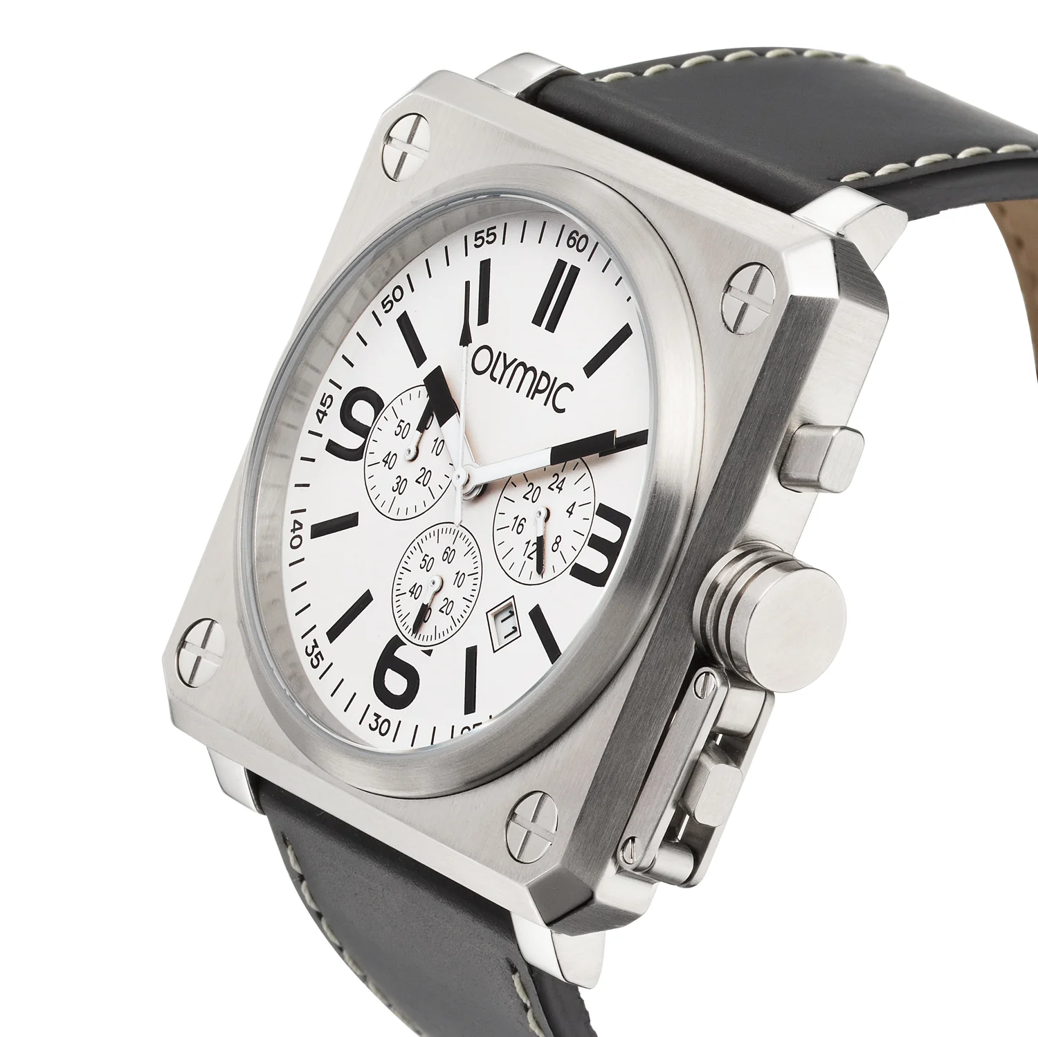 Olympic White Men's Watch 2002-OL89HSL024 - Image 3