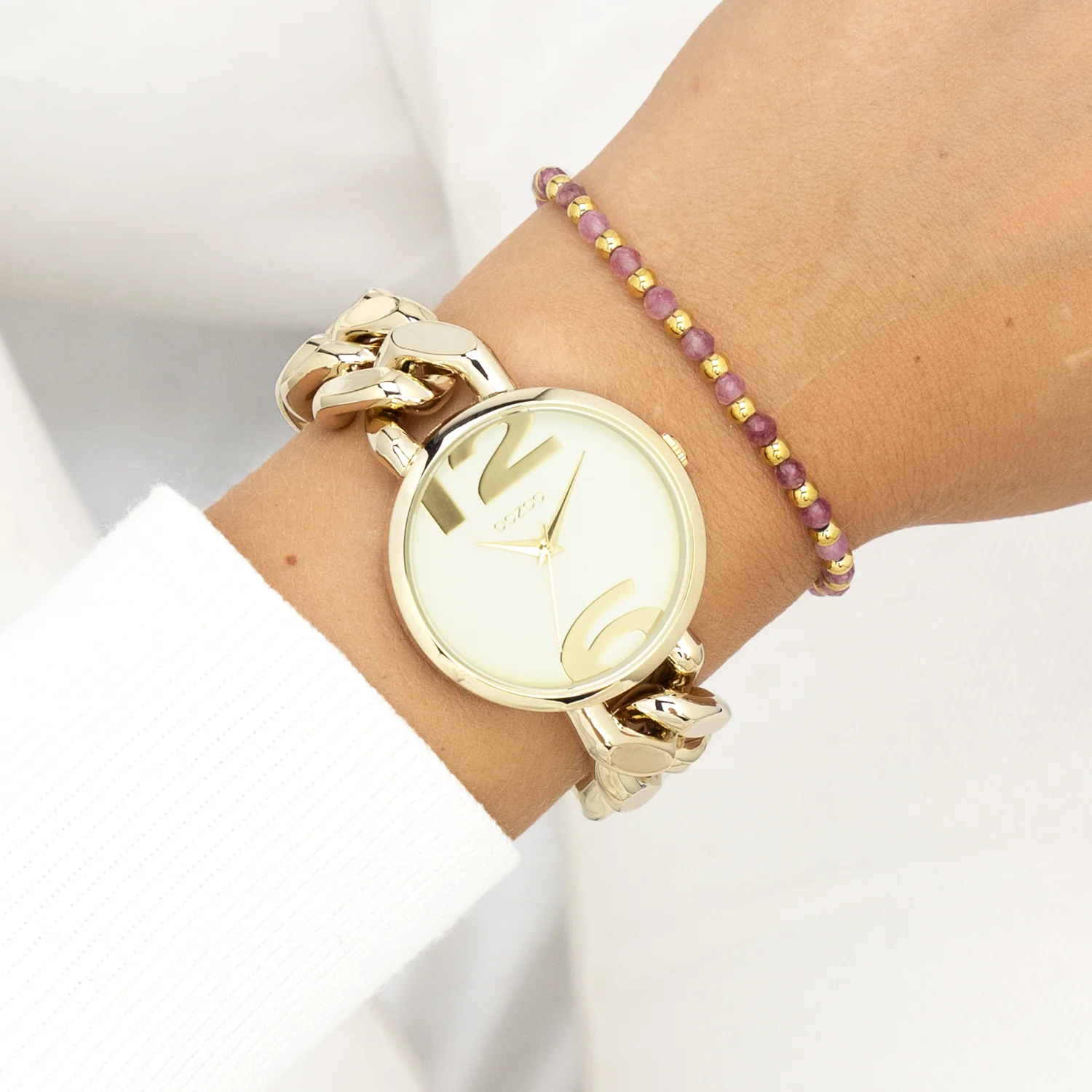 OOZOO Timepieces Gold Women's Watch C11263 - Image 2