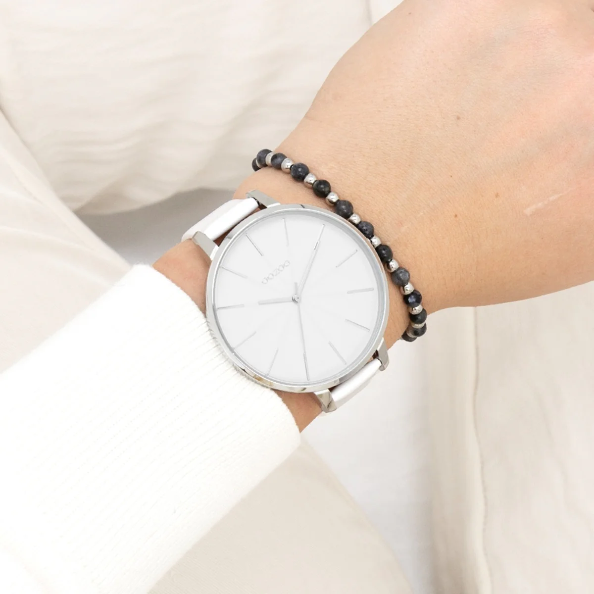 OOZOO Timepieces White Watch C11345 - Image 2
