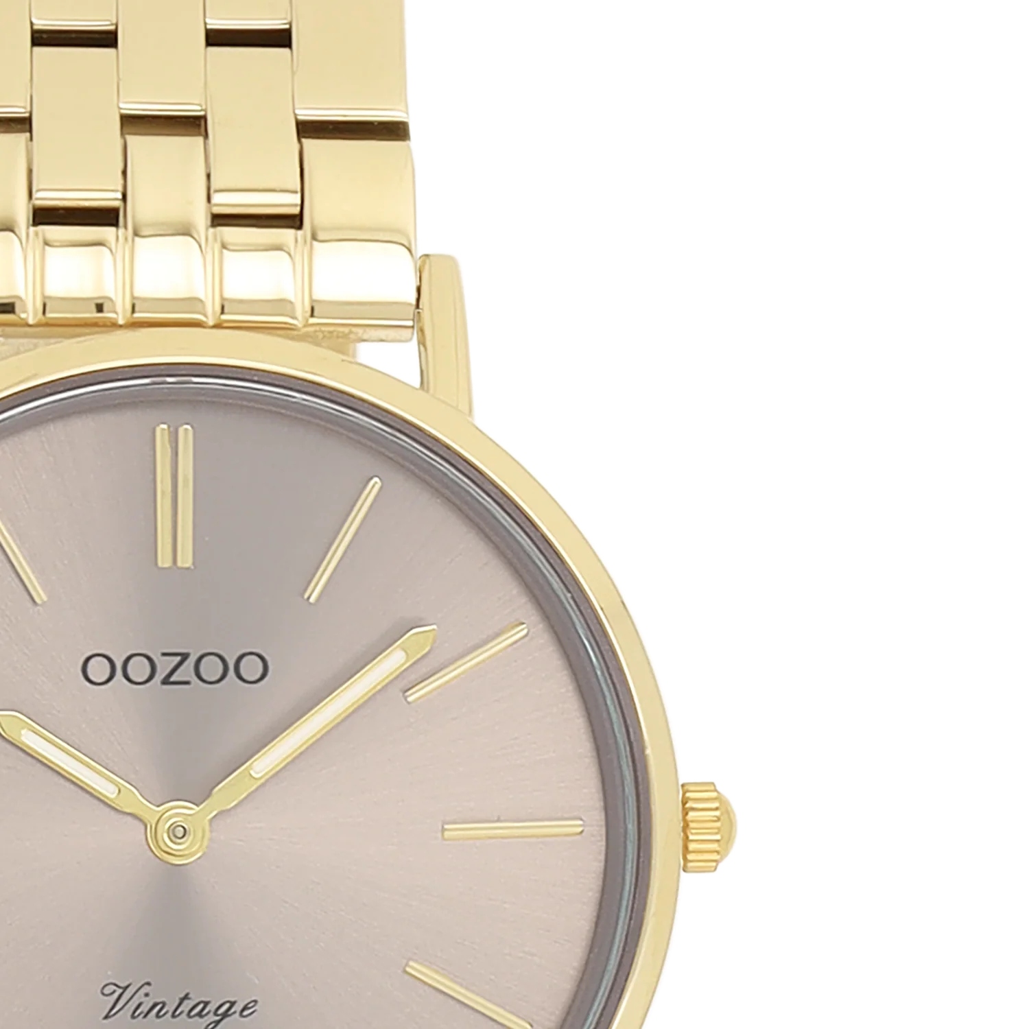 OOZOO Vintage Gold and Taupe Women's Watch C20408 - Image 3