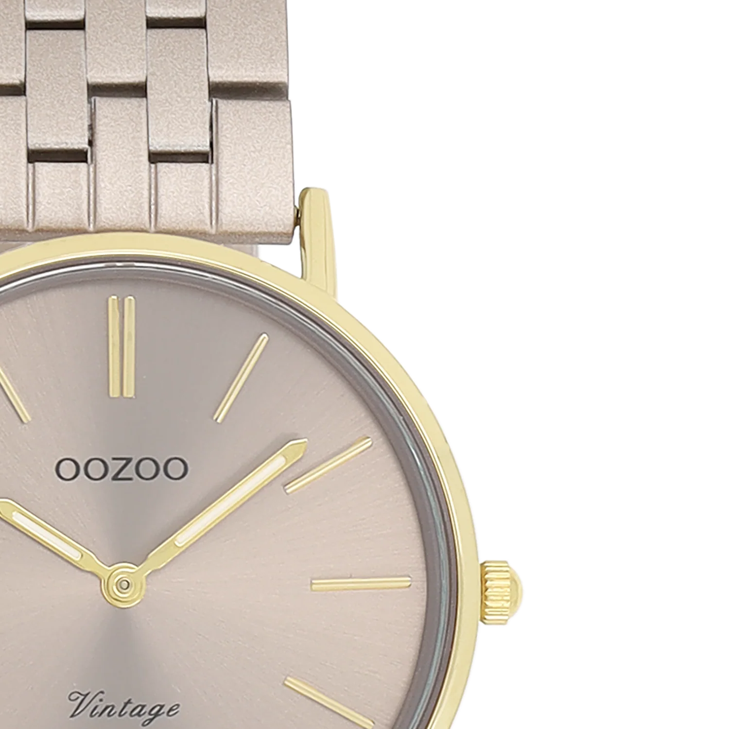 OOZOO Vintage Gold and Taupe Women's Watch C20409 - Image 3
