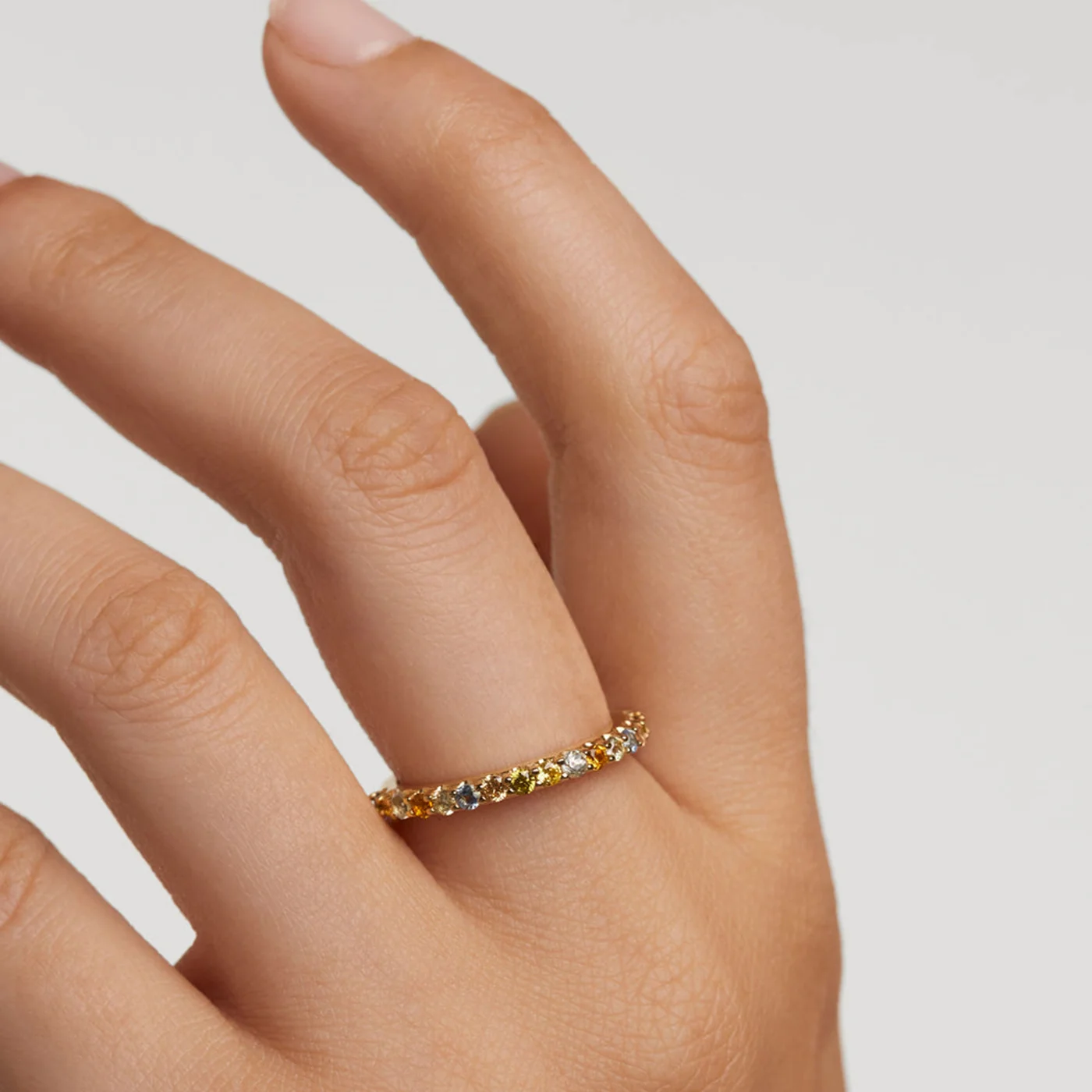 P D Paola Color 18 karat gold plated Ring AN01-C07-10 - Image 4