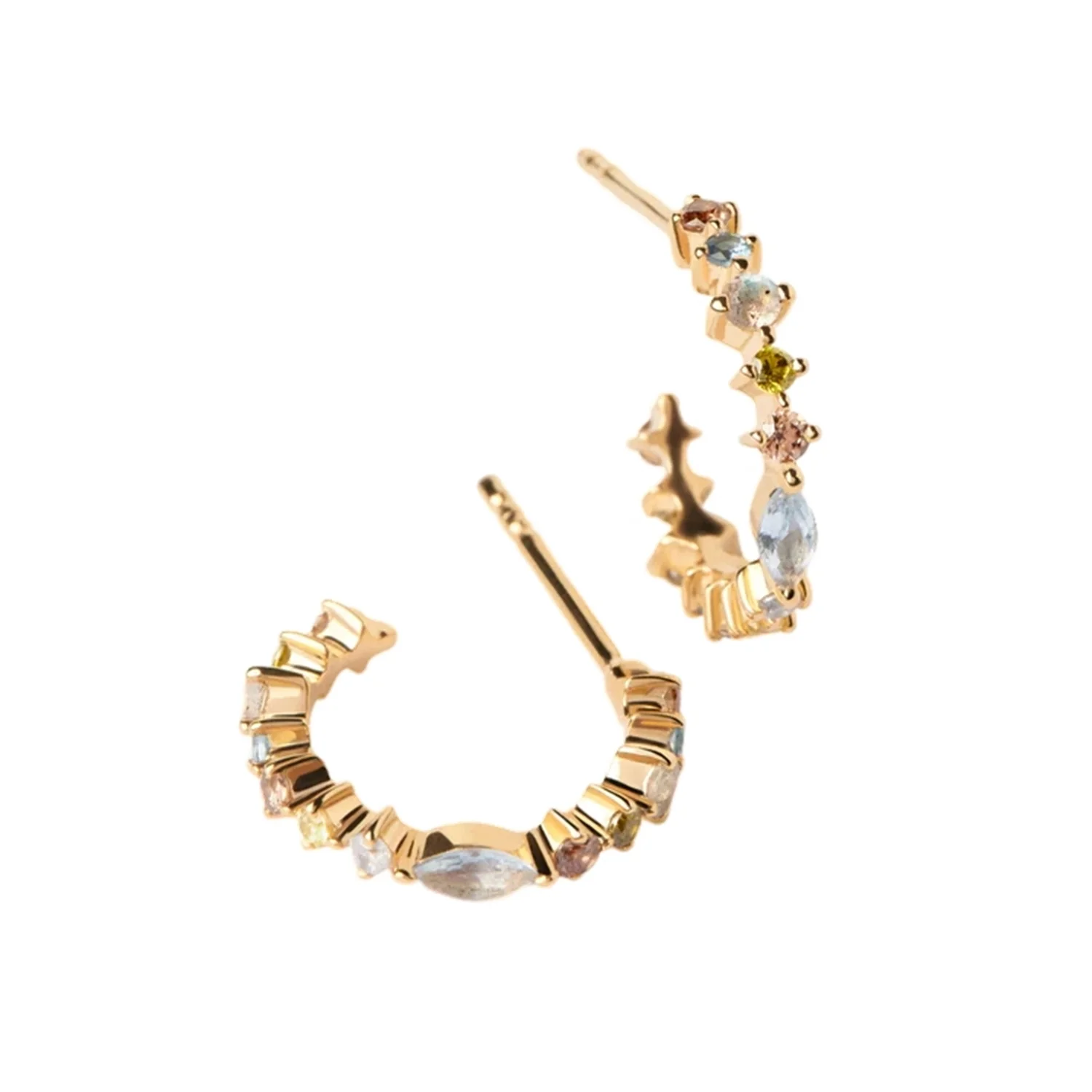 P D Paola Color 925 Sterling Silver Earrings with Gold Plating AR01-C77-U - Image 2