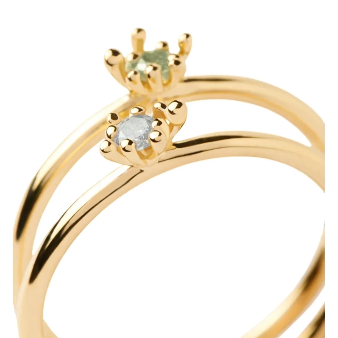 P D Paola Color 925 Sterling Silver Ring with Gold Plating AN01-C94-16 - Image 5