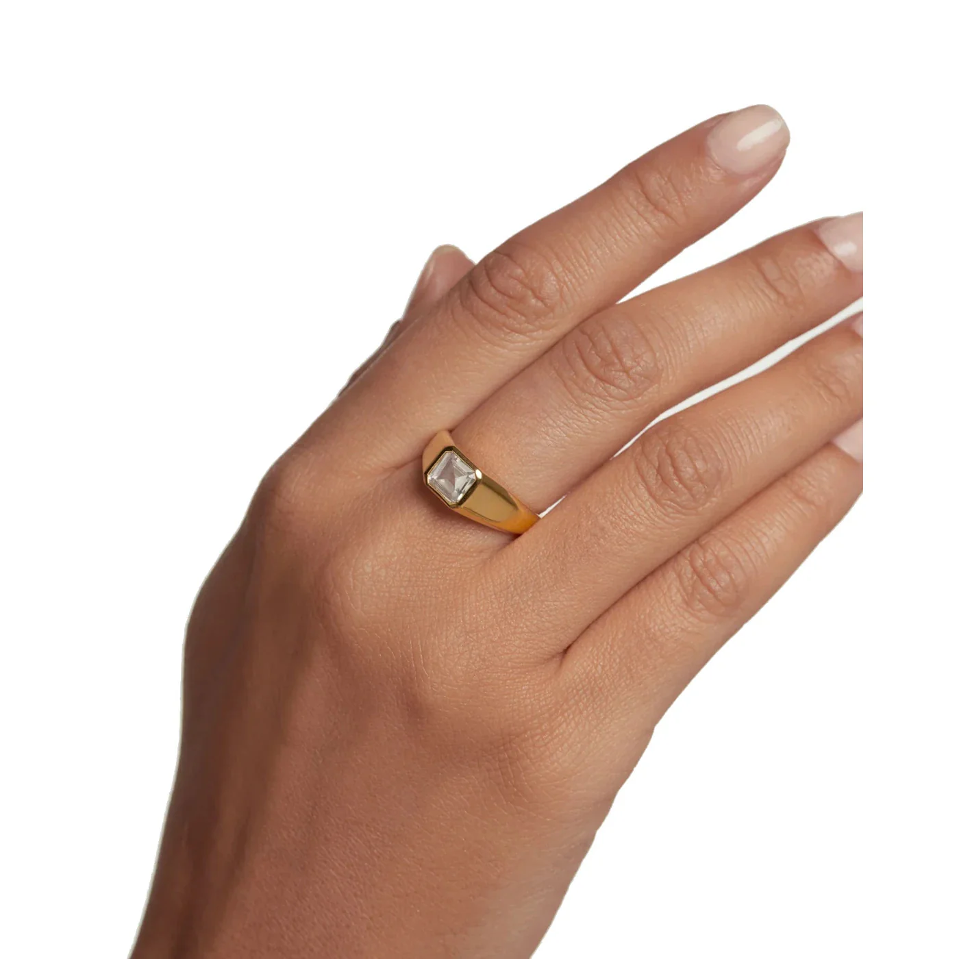 P D Paola The New Essentials 925 Sterling Silver Ring AN01-984-10with18K Gold Plating - Image 2