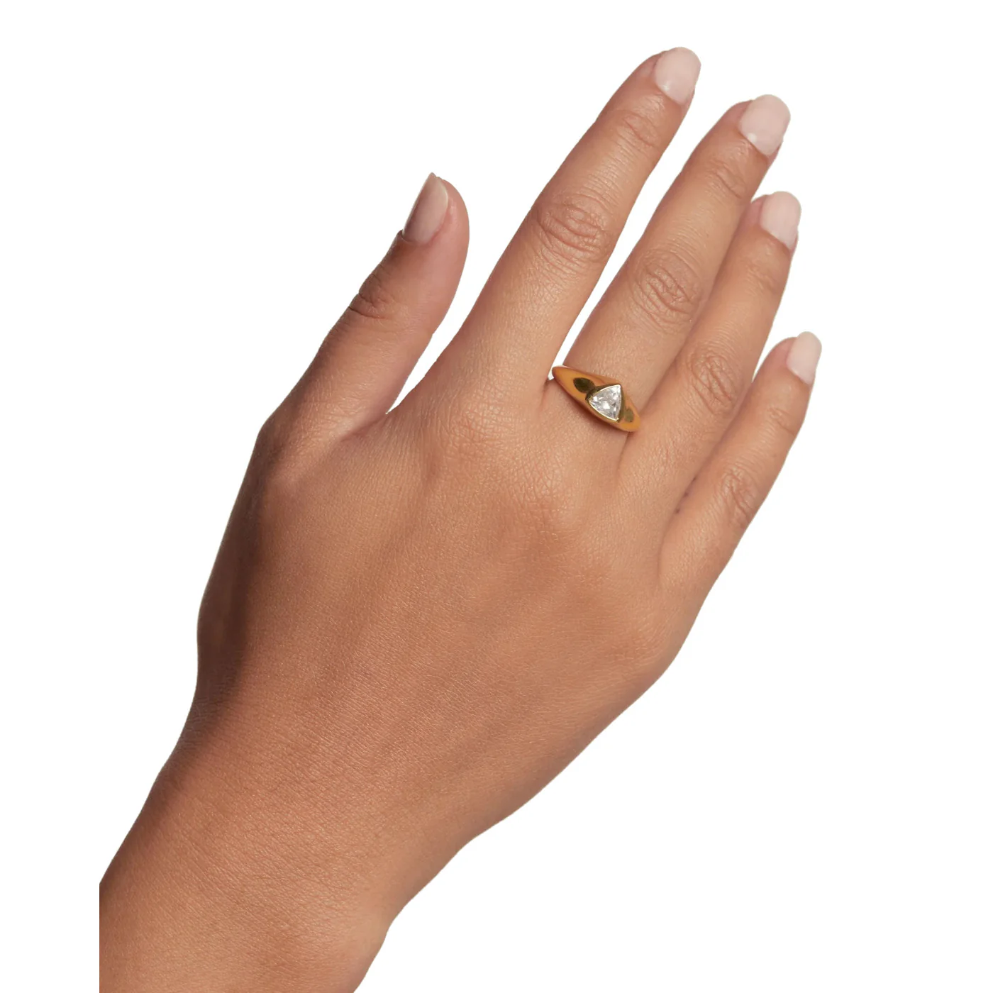P D Paola The New Essentials 925 Sterling Silver Ring AN01-986-10with18K Gold Plating - Image 2