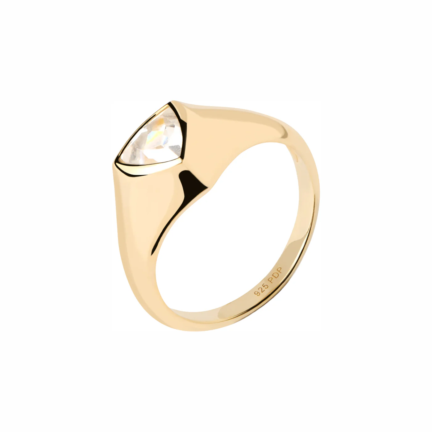 P D Paola The New Essentials 925 Sterling Silver Ring AN01-986-10with18K Gold Plating - Image 3