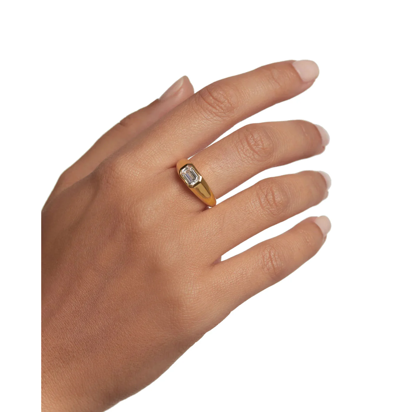 P D Paola The New Essentials 925 Sterling Silver Ring AN01-985-10with18K Gold Plating - Image 2