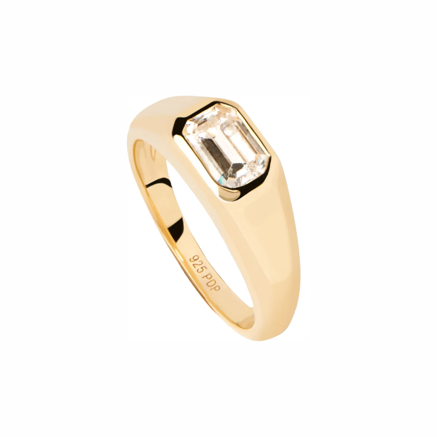 P D Paola The New Essentials 925 Sterling Silver Ring AN01-985-10with18K Gold Plating - Image 3