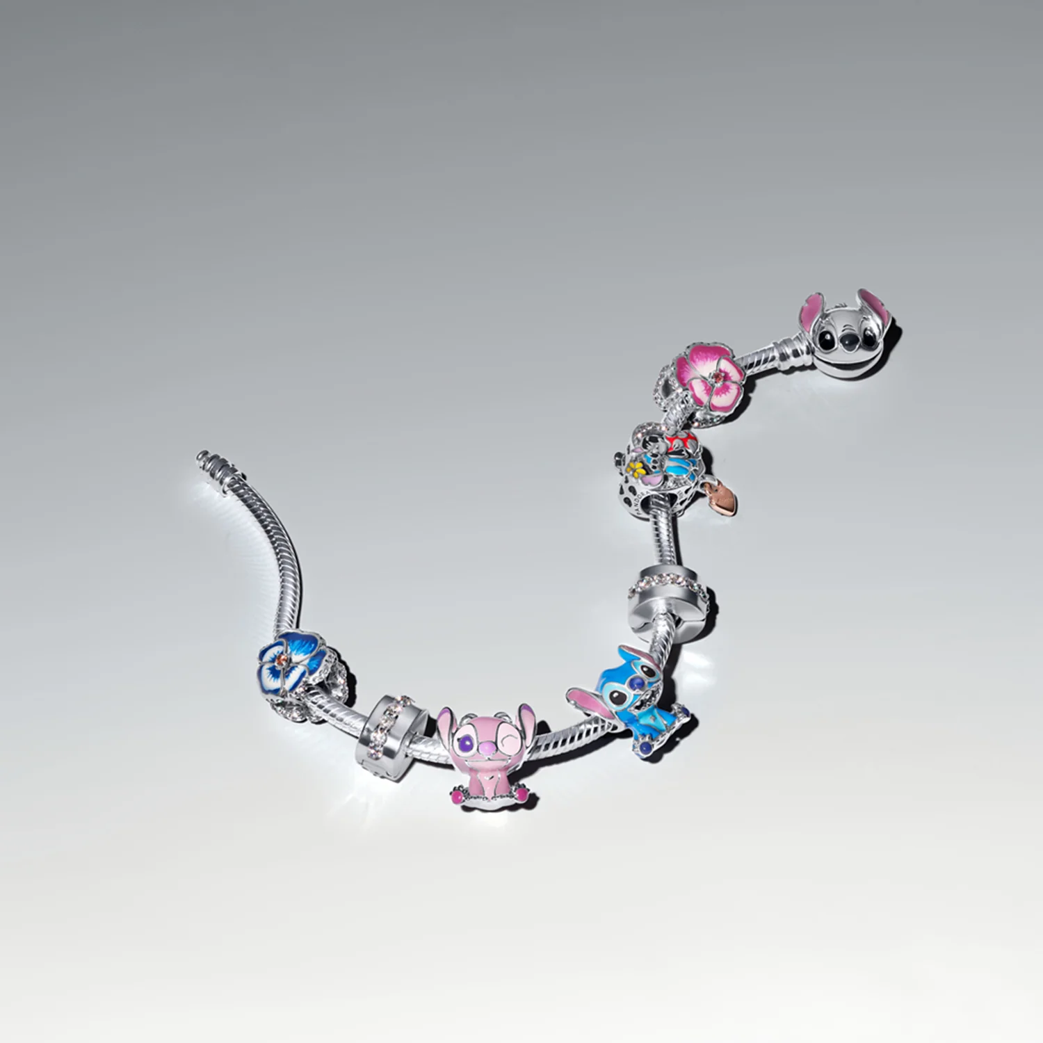 Pandora Collabs 925 Sterling Silver Disney Stitch Charm 793815C01 - Image 5