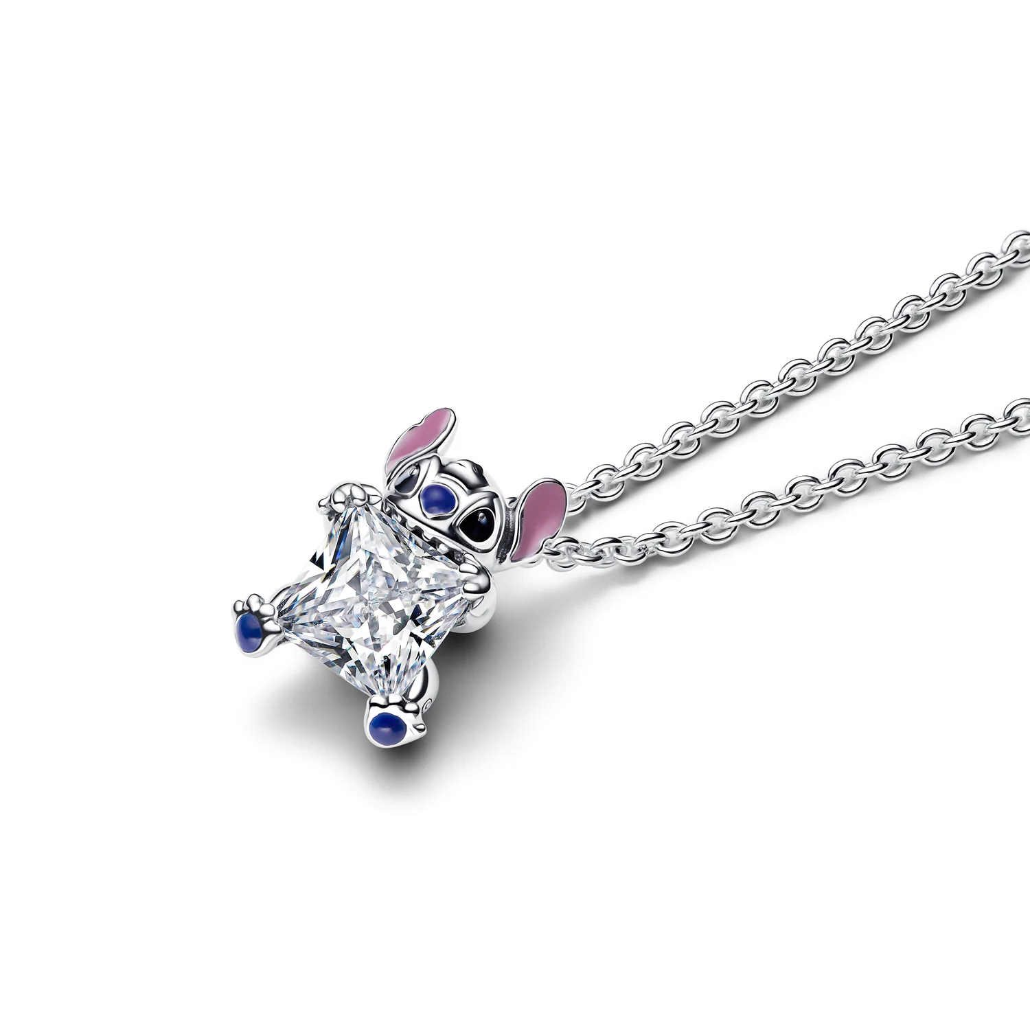 Pandora Collabs 925 Sterling Silver Disney Stitch Necklace 393743C01-45 - Image 3