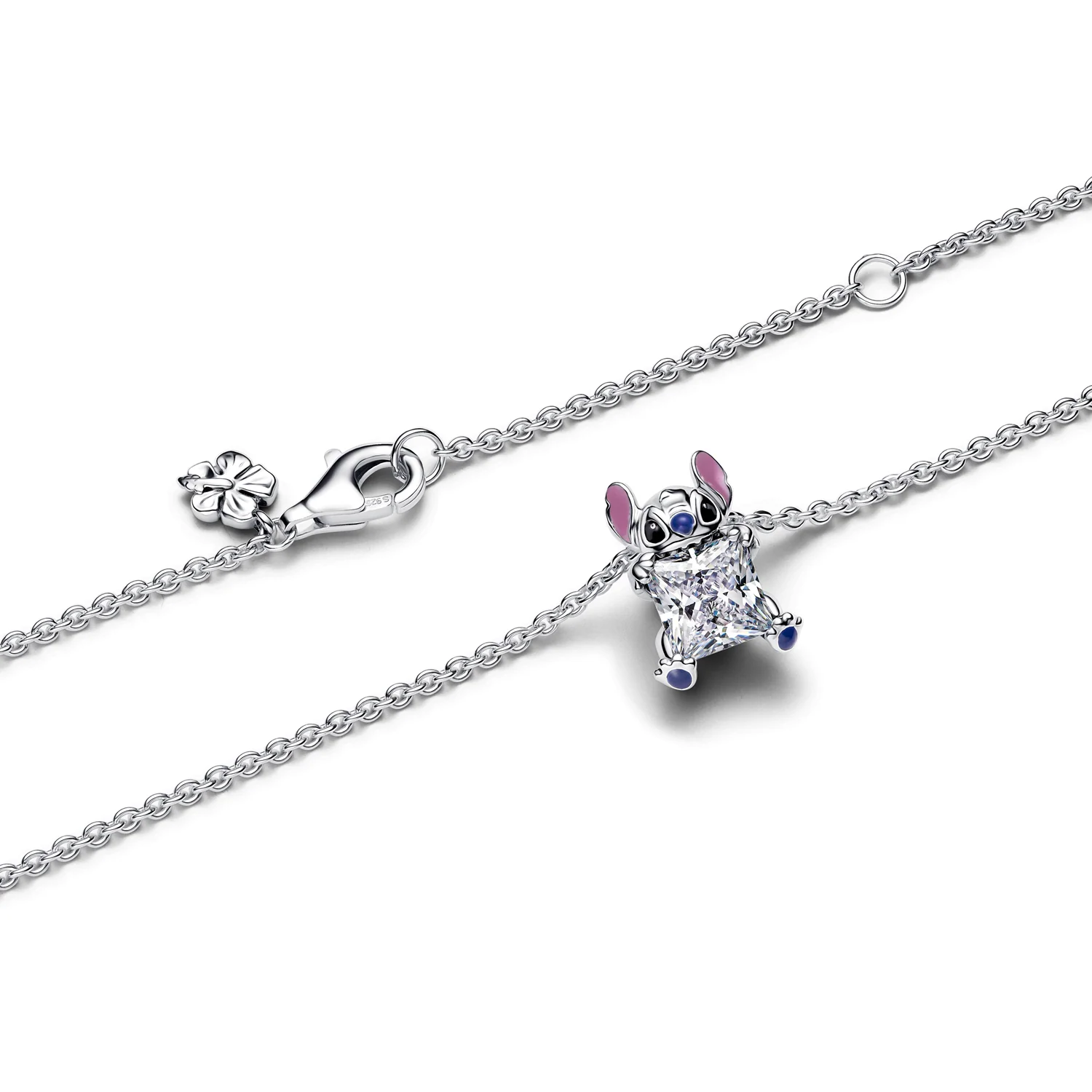 Pandora Collabs 925 Sterling Silver Disney Stitch Necklace 393743C01-45 - Image 5