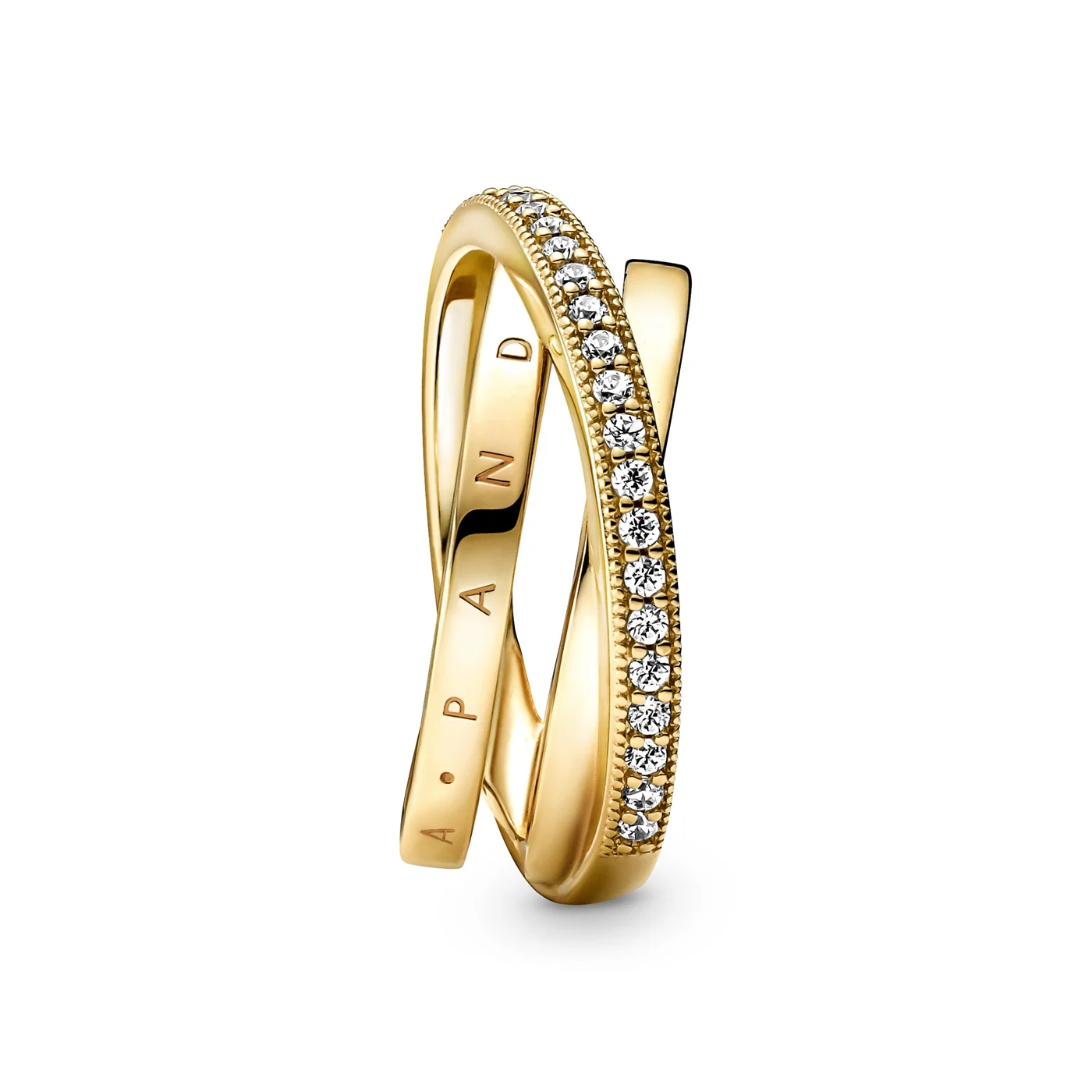 Pandora Crossover Pavé Triple strap Ring 169057C01-52 - Image 2