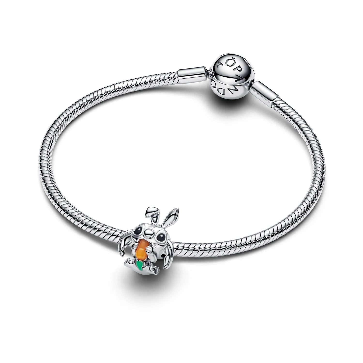 Pandora Disney 925 Sterling Silver Disney Stitch Easter Bunny Charm 794498C01 - Image 2