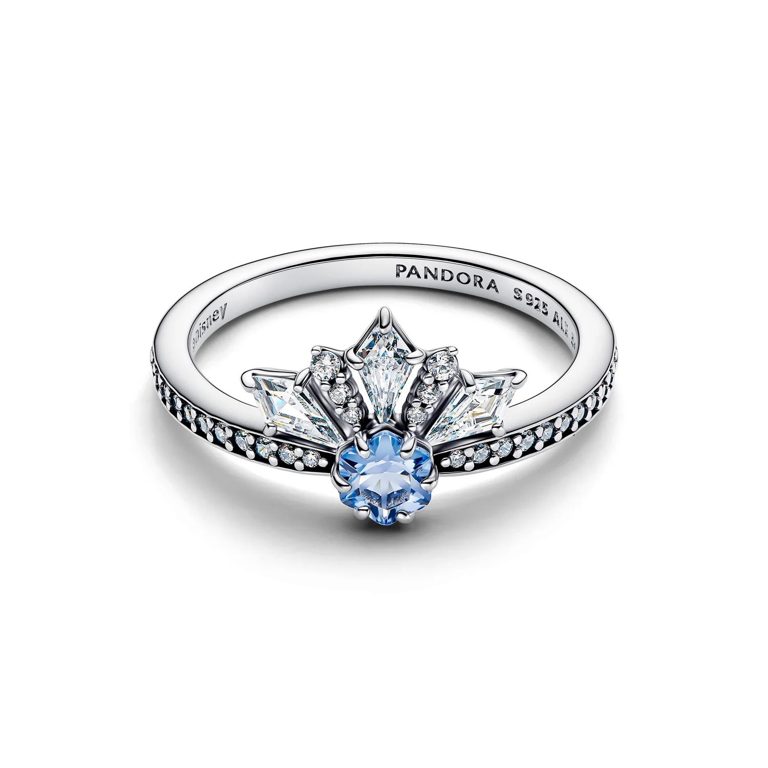 Pandora Disney 925 Sterling Silver Frozen Queen Elsa Tiara Ring 194134C01-54 - Image 3