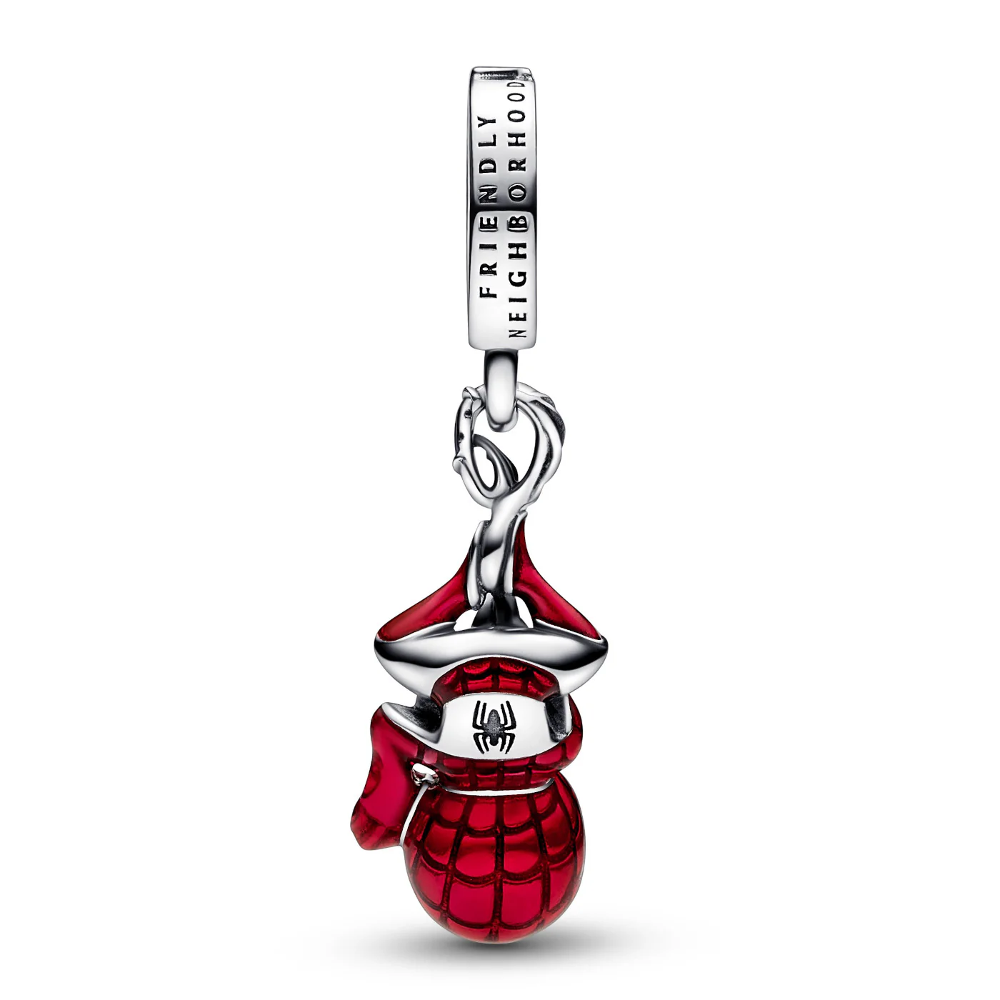 Pandora Marvel 925 Sterling Silver Marvel Hanging Spider-Man Charm 792323C01 - Image 4