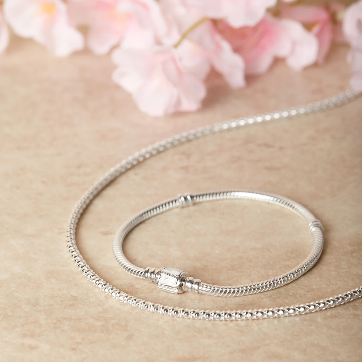 Pandora Marvel 925 Sterling Silver Snake Chain Bracelet 592561C01-17 - Image 4