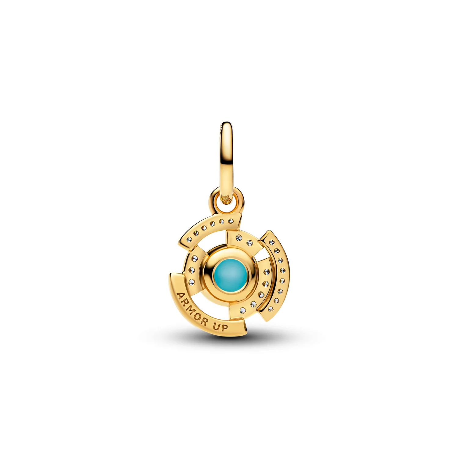Pandora Marvel Gold Plated Iron Man Arc Reactor Dangle Charm 764216C01 - Image 4