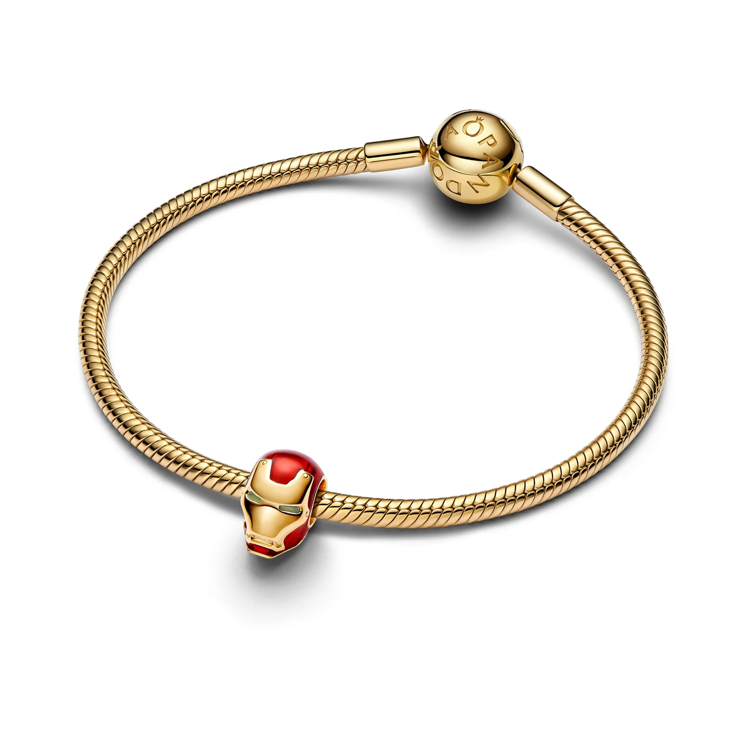 Pandora Marvel Gold Plated Iron Man Helmet Charm 764213C01 - Image 5
