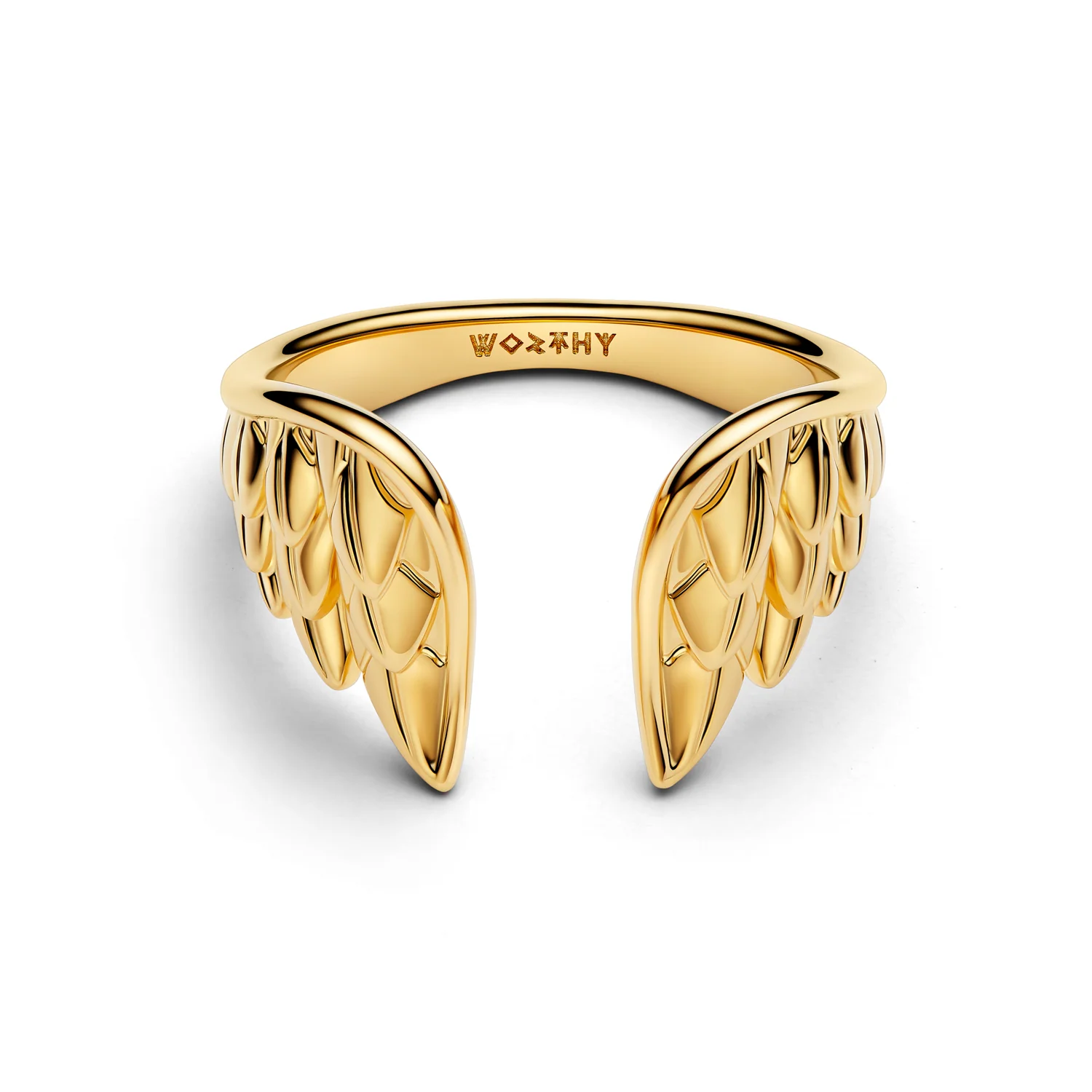 Pandora Marvel Gold Plated Thor Wings Open Ring 164222C00-56 - Image 3