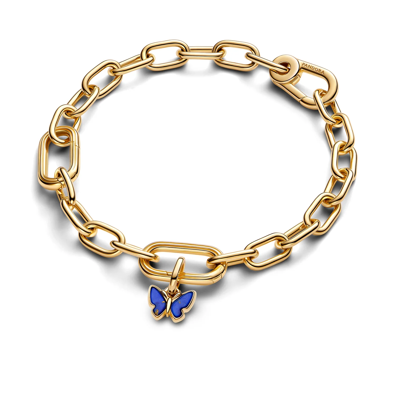 Pandora ME Gold Plated Blue Butterfly Mini Dangle Charm 763825C01 - Image 3