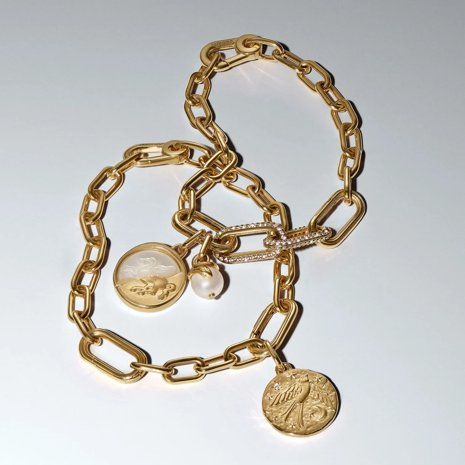 Pandora ME Gold Plated Swallow Coin Charm 764082C01 - Image 3